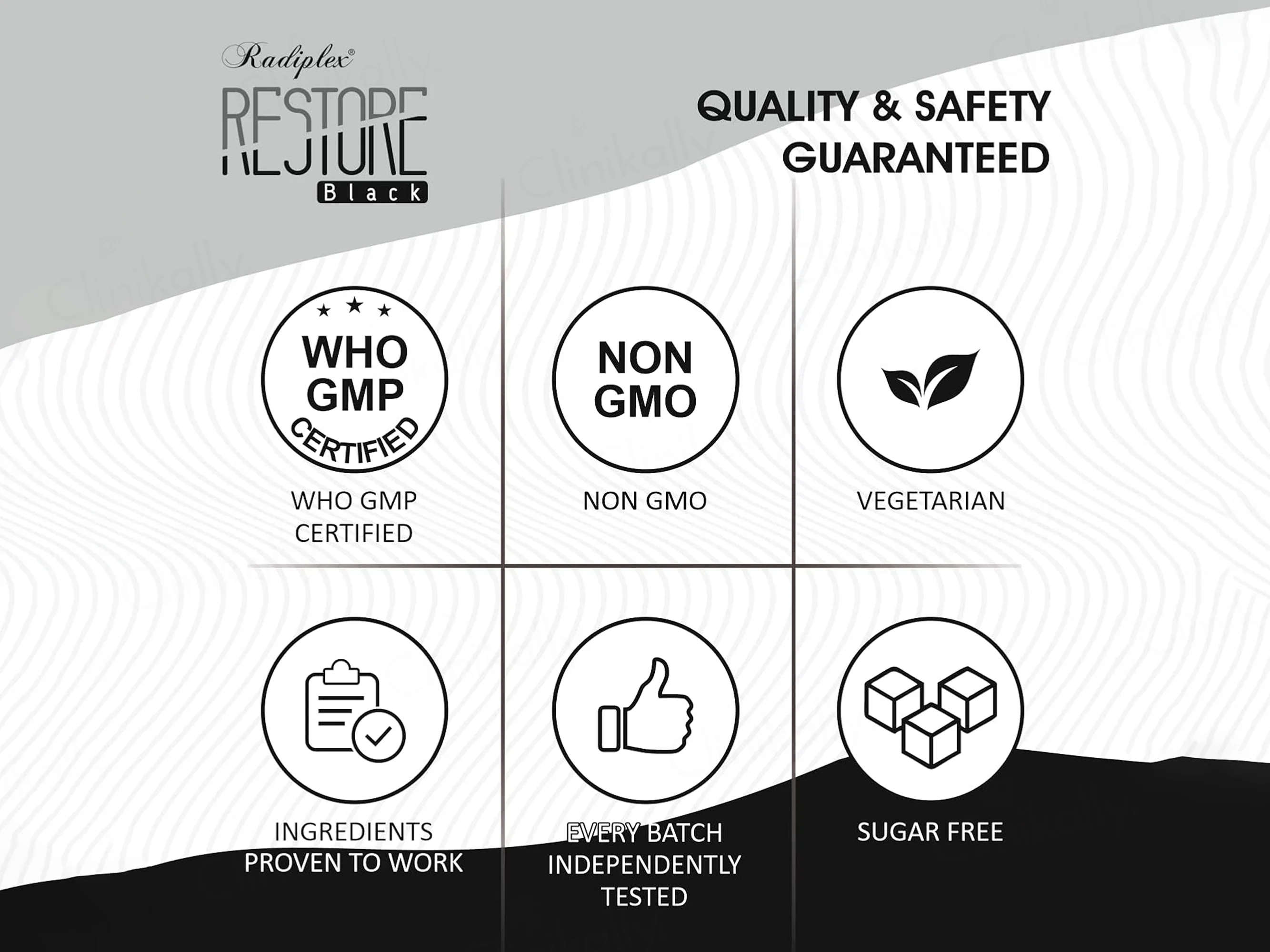 Radiplex Restore Black Molecular Food Supplement Capsule For Hair Pigmentation - Image 4