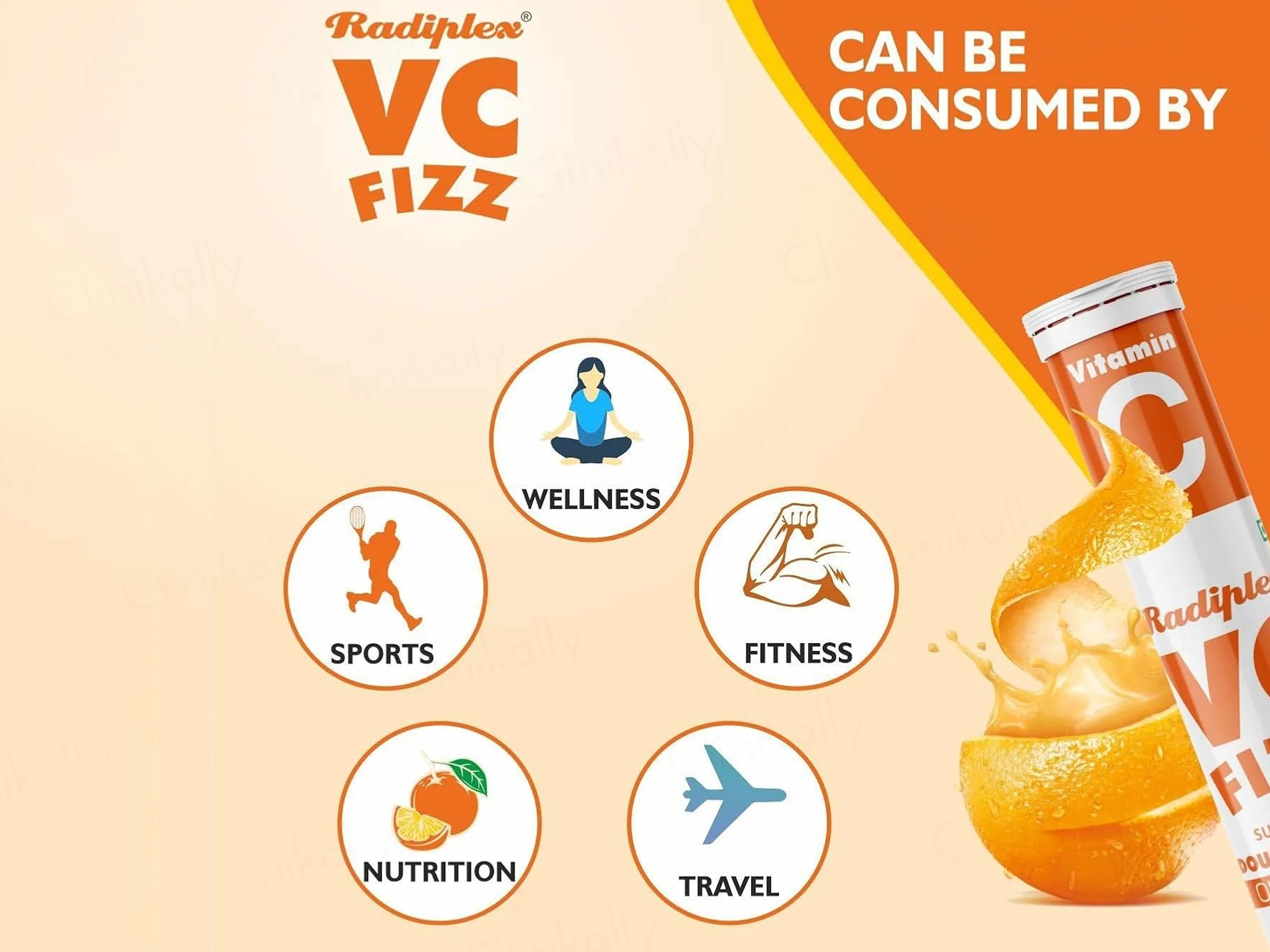 Radiplex VC-Fizz Vitamin C Sugar Free Effervescent Tablet - Image 4