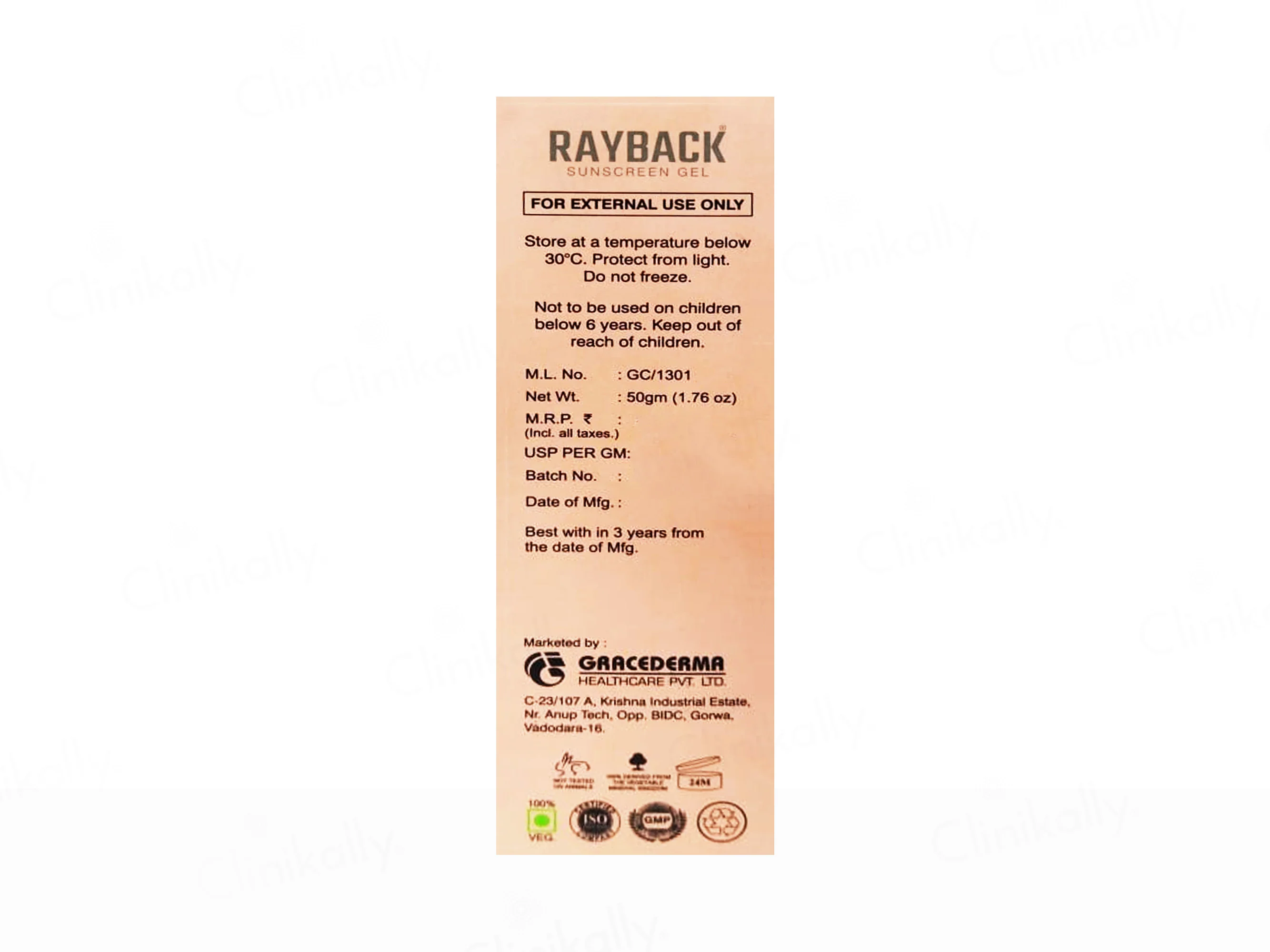 Rayback Sunscreen Gel SPF 50+ PA+++ - Image 3