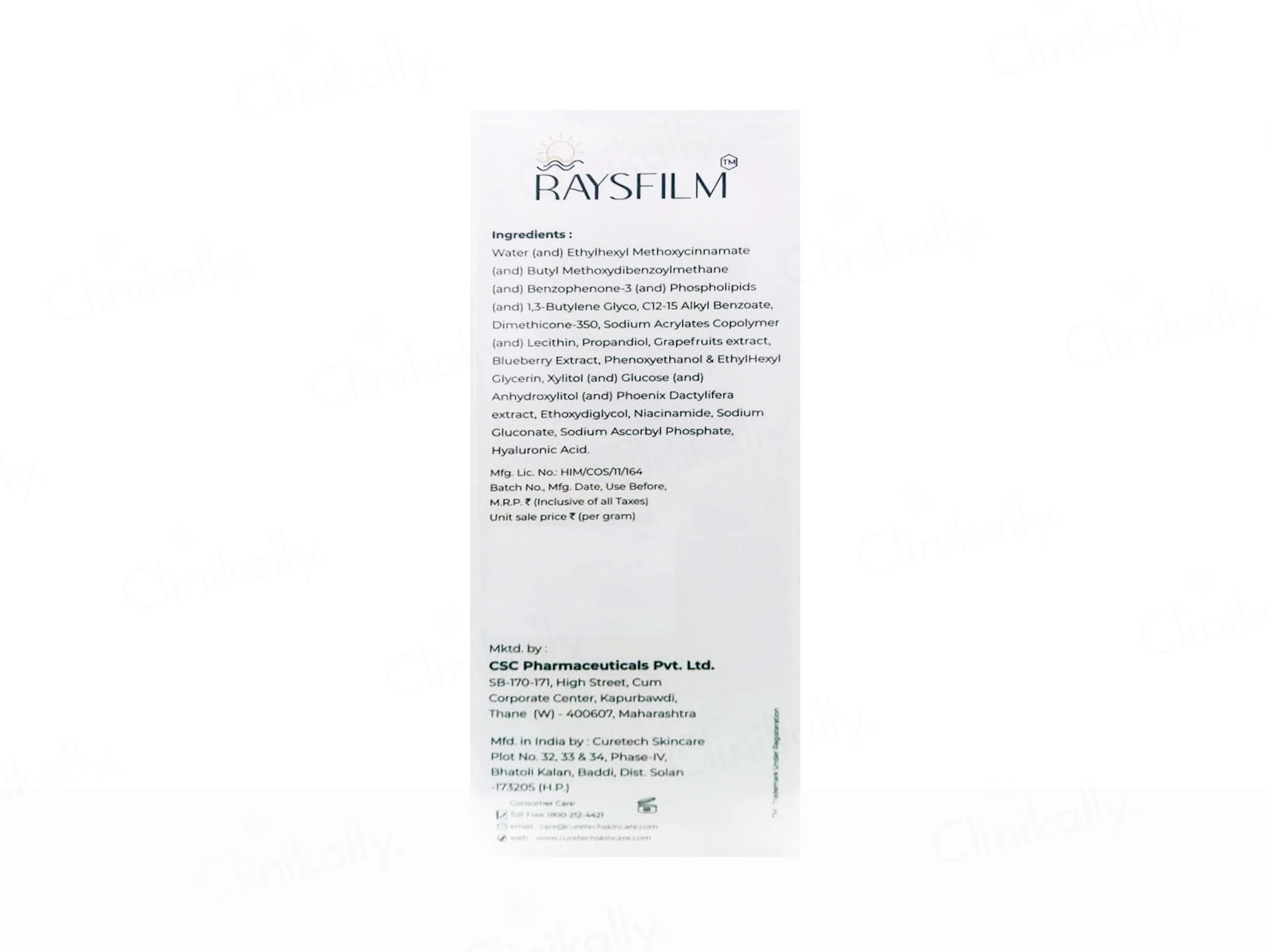 Raysfilm Radiance Brightening High Protection Sunscreen SPF 50 PA+++ - Image 4