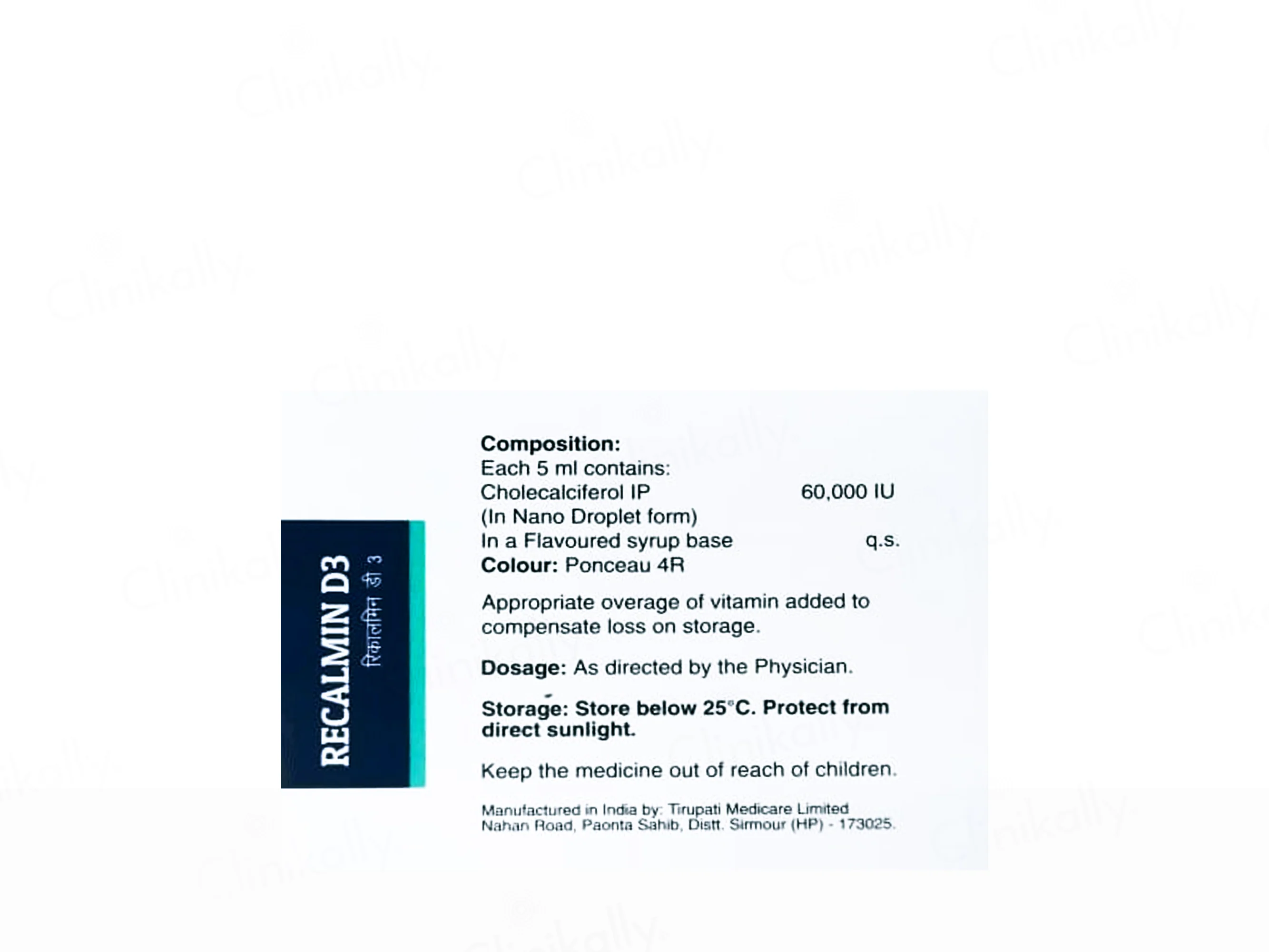 Recalmin D3 Sugar Free Nano Shots Oral Solution - Image 2