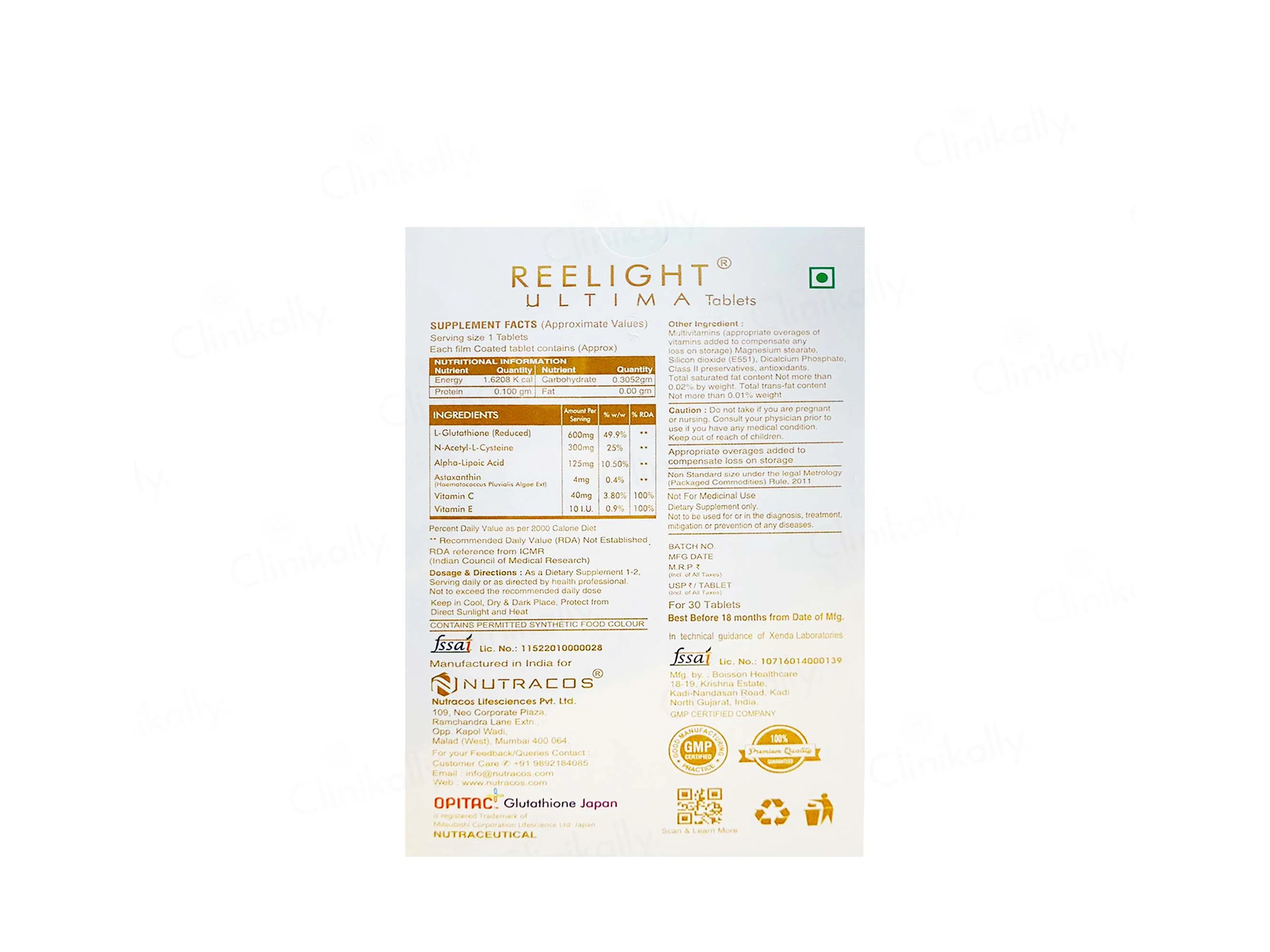 Reelight Ultima Skin Lightening & Age Defying Tablet - Image 2