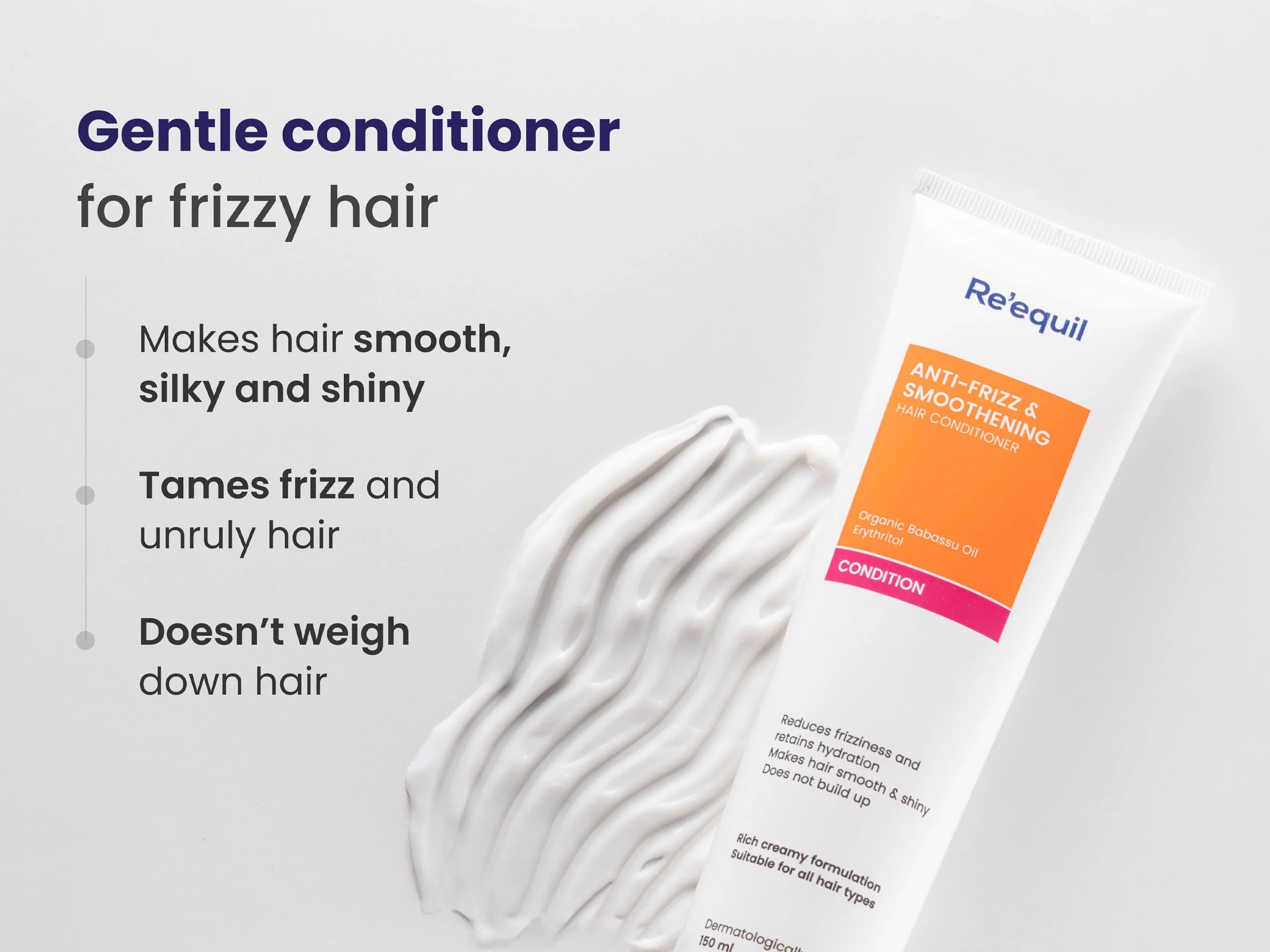 Re'equil Anti-Frizz & Smoothening Hair Conditioner - Image 3