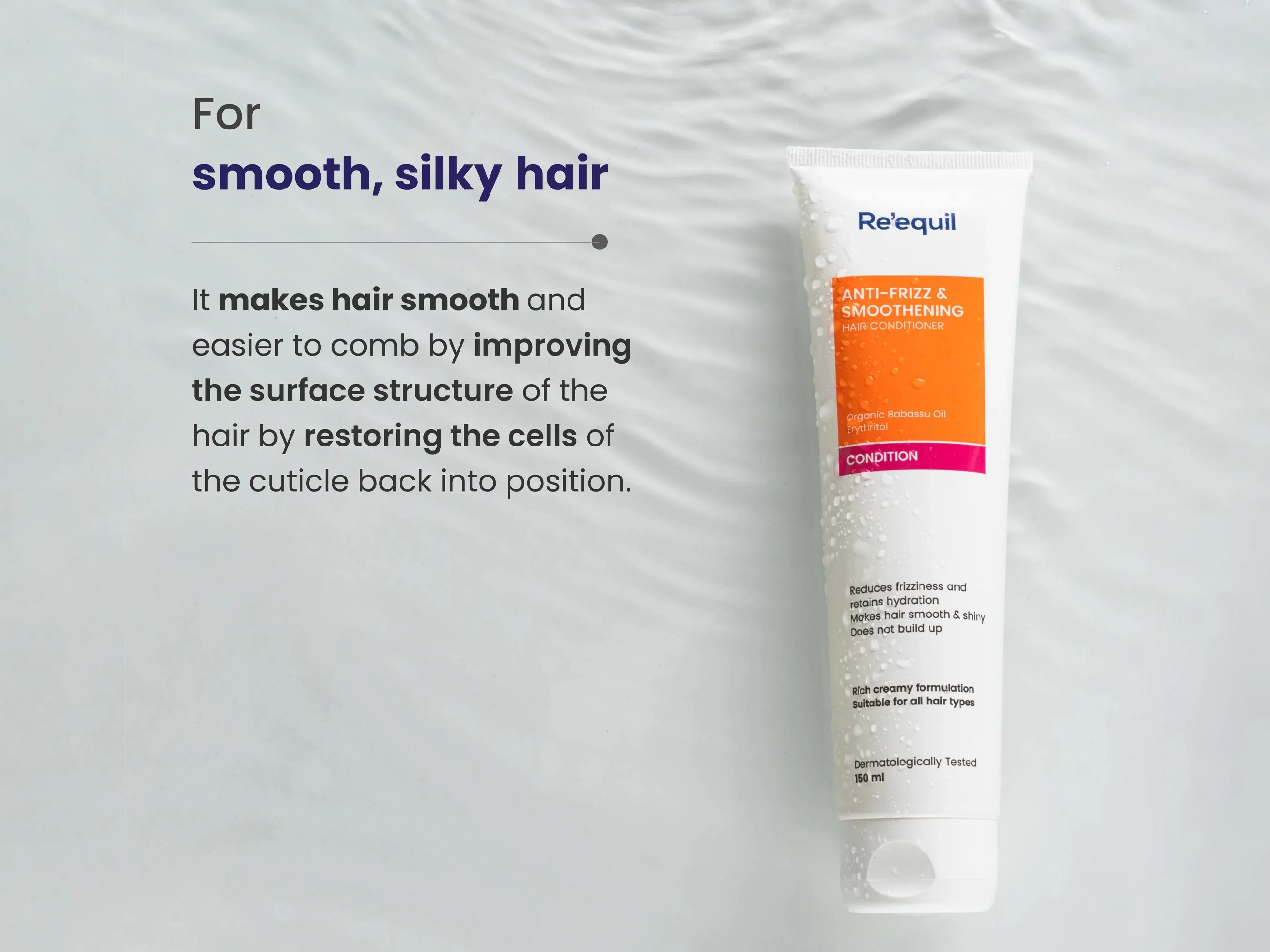Re'equil Anti-Frizz & Smoothening Hair Conditioner - Image 4