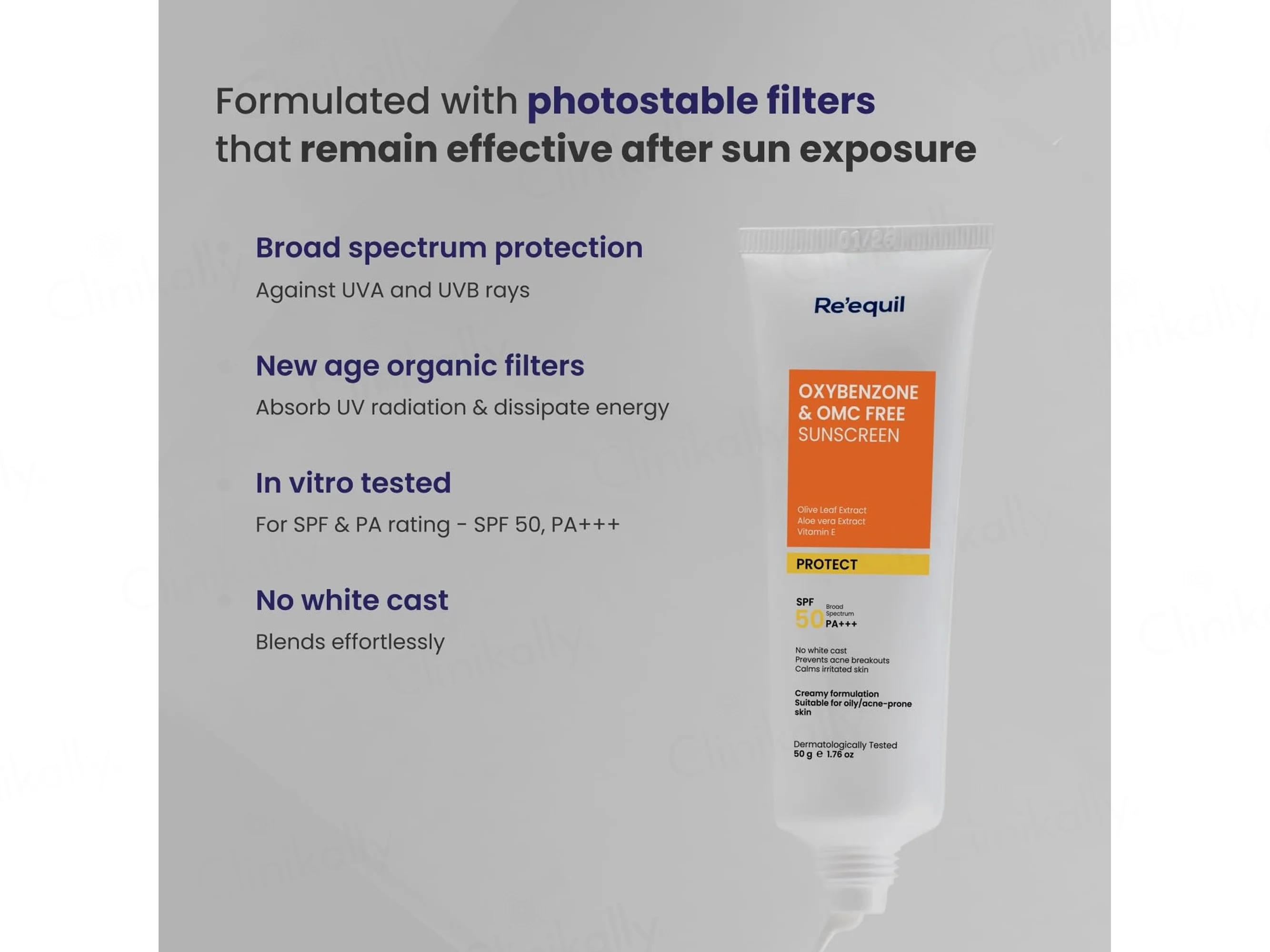 Re'equil Oxybenzone & OMC Free Sunscreen SPF 50 PA+++ - Image 5