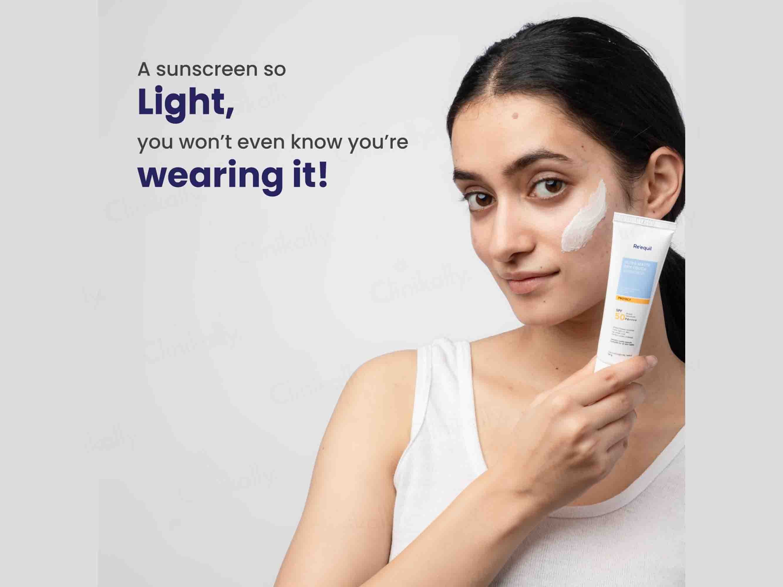 Re'equil Ultra Matte Dry Touch Sunscreen Gel SPF 50 PA++++ - Image 5