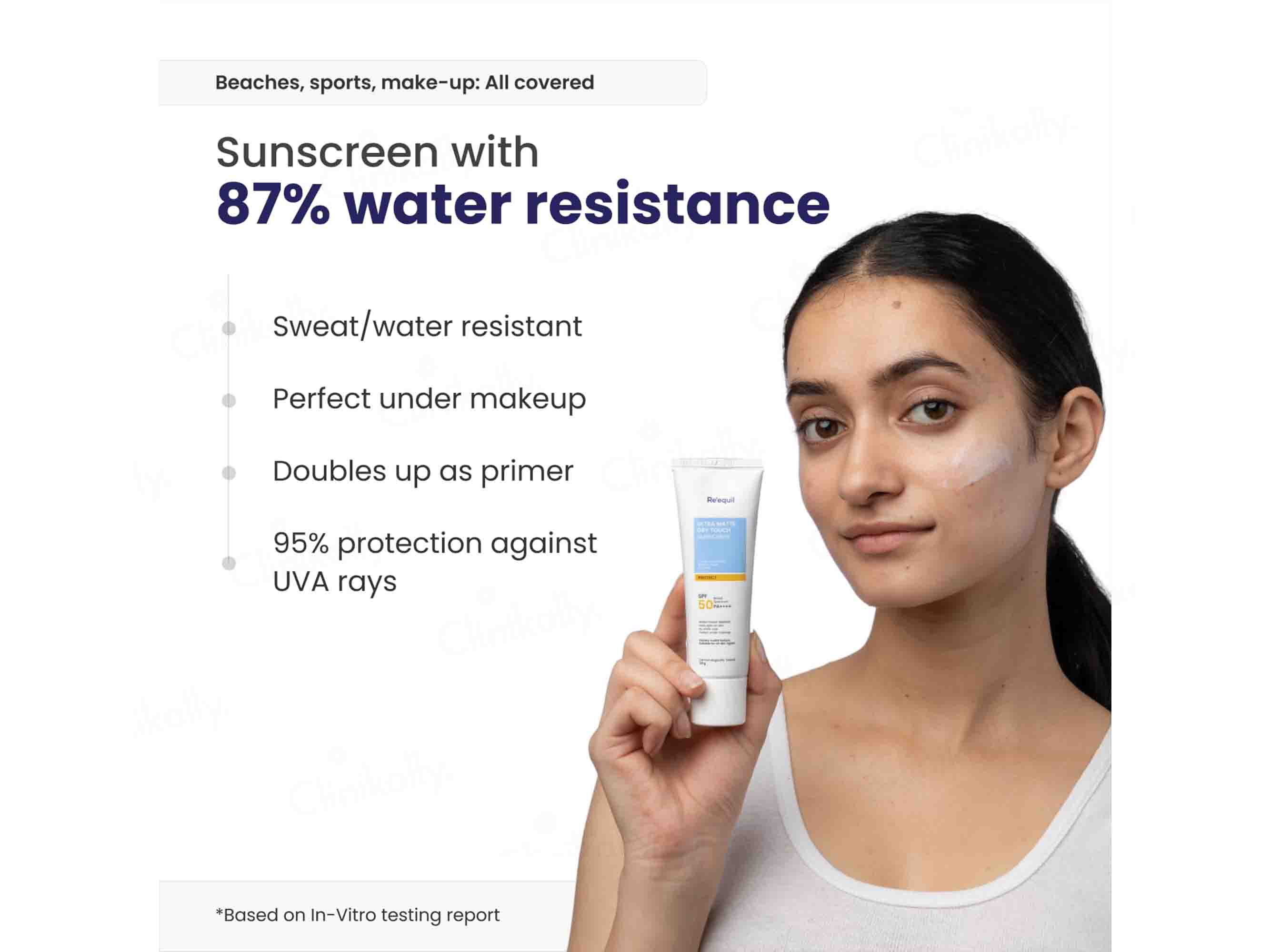 Re'equil Ultra Matte Dry Touch Sunscreen Gel SPF 50 PA++++ - Image 6