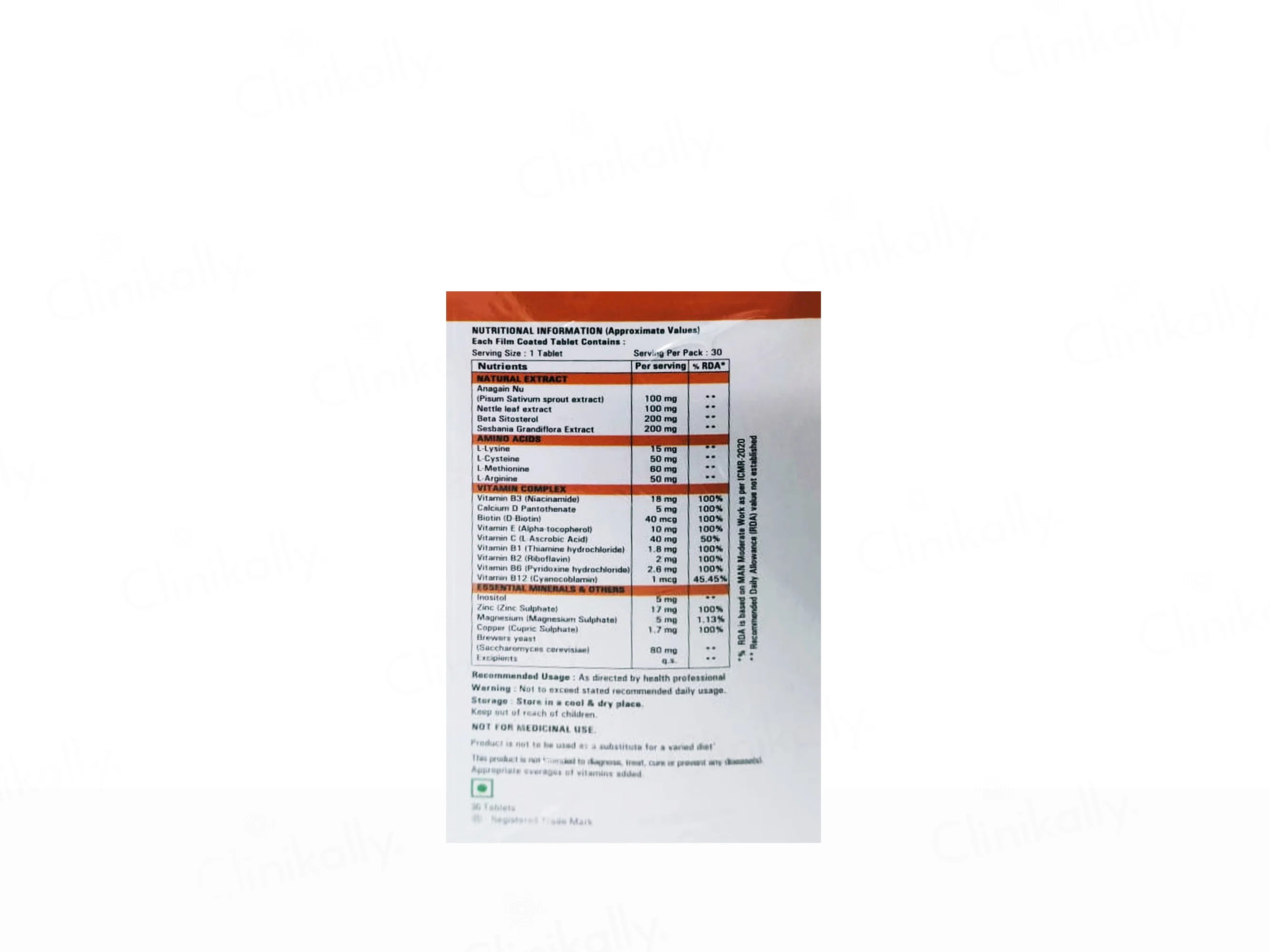 Refonte Advance Nutraceutical Tablet For Healthy & Strong Hair - Image 2