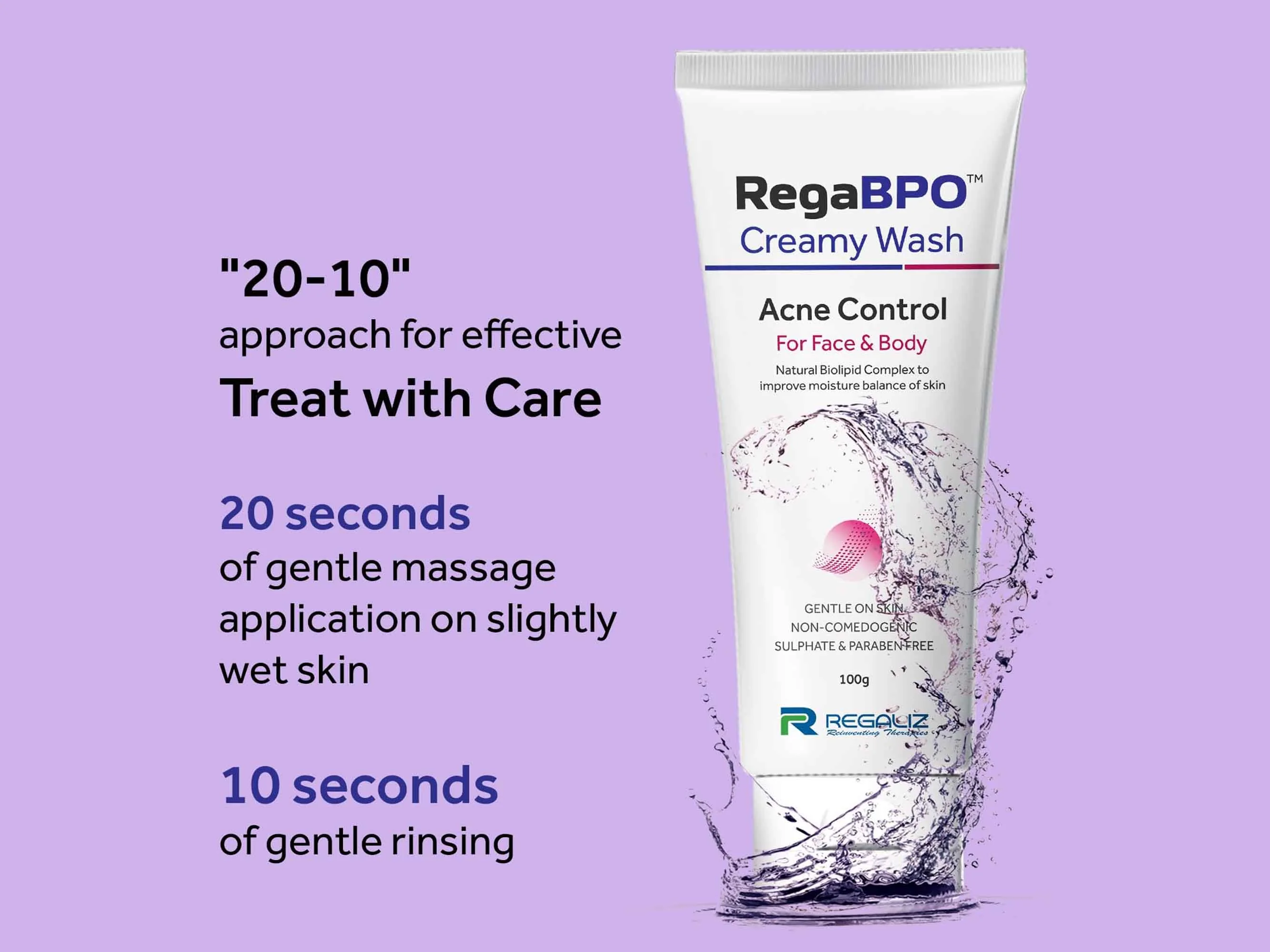 Rega-BPO Acne Control Creamy Wash - Image 3
