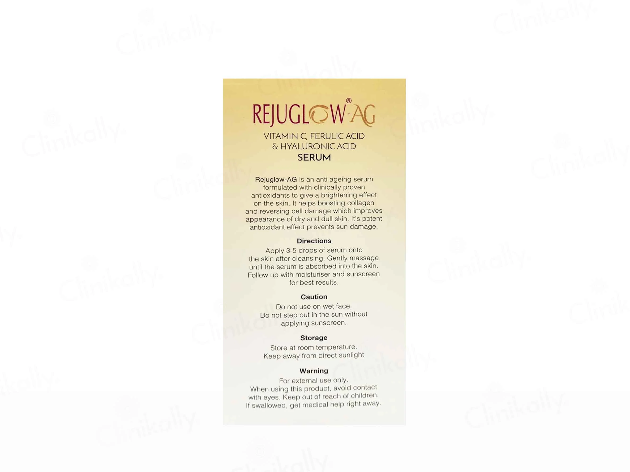 Rejuglow-AG Anti-Ageing Face Serum - Image 4