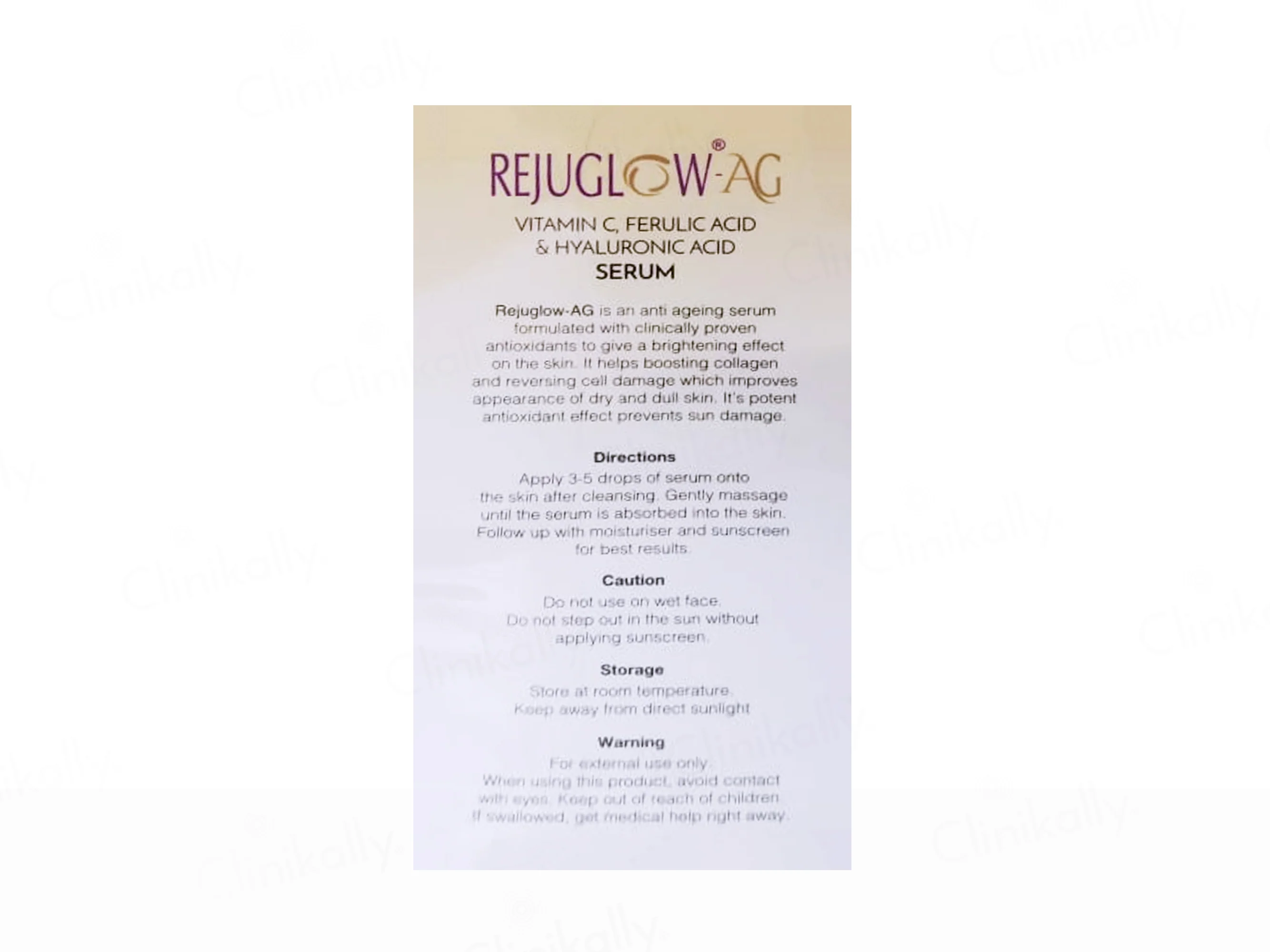Rejuglow-AG Anti-Ageing Face Serum - Image 7