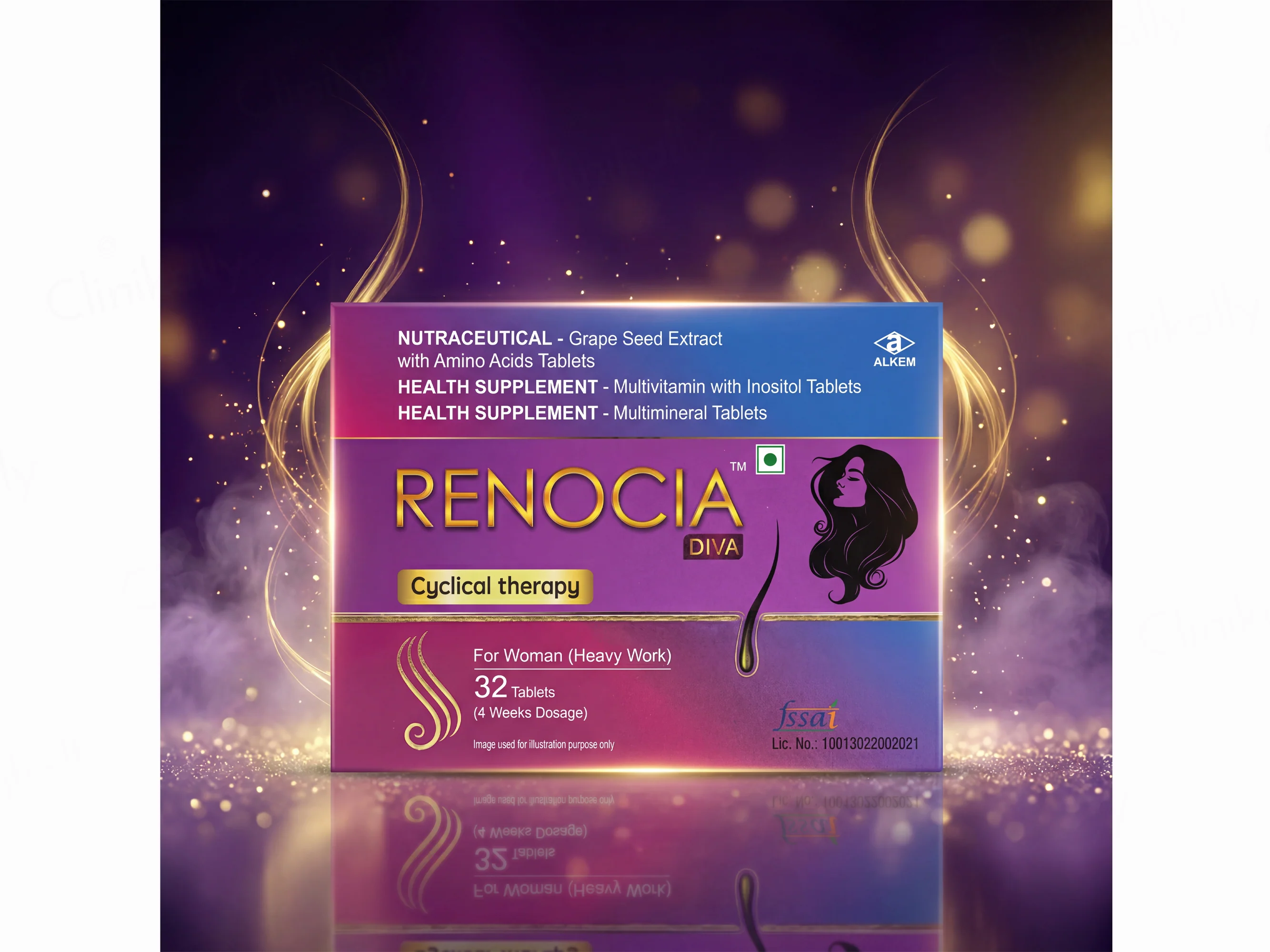 Renocia Diva Hair Cyclical Therapy Nutraceutical Tablet For Women - Image 3
