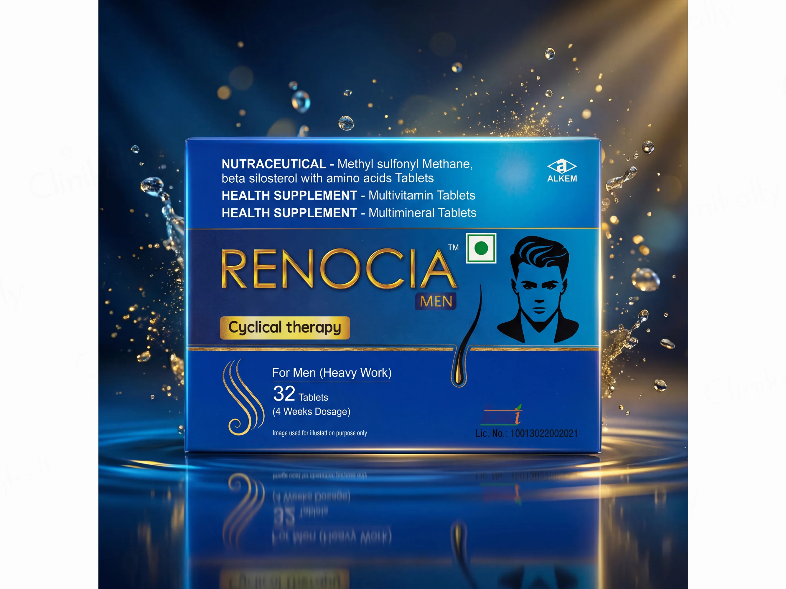 Renocia Men Hair Cyclical Therapy Nutraceutical Tablet For Men - Image 3