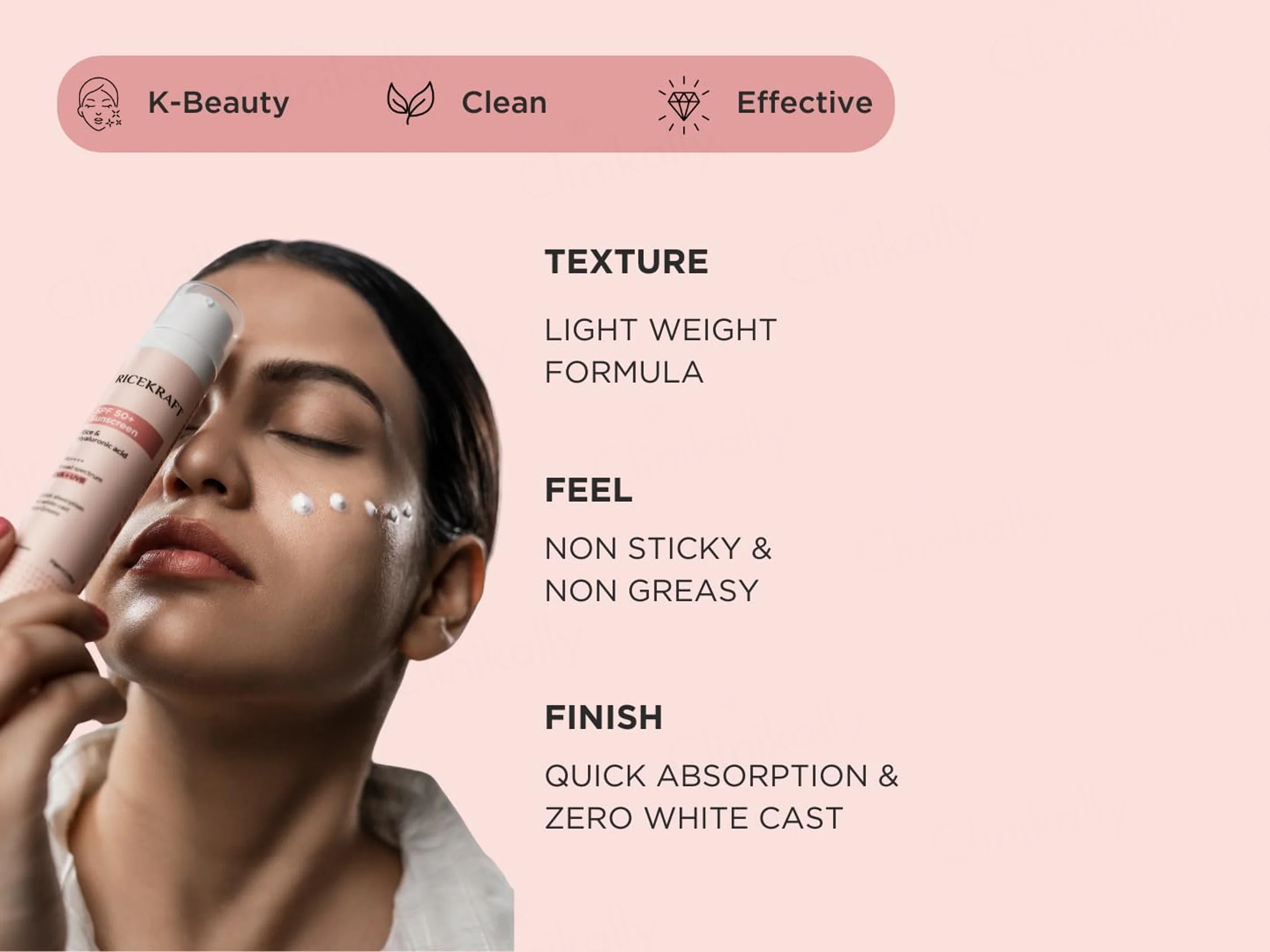 RiceKraft Rice & Hyaluronic Acid Sunscreen SPF 50+ PA++++ - Image 4