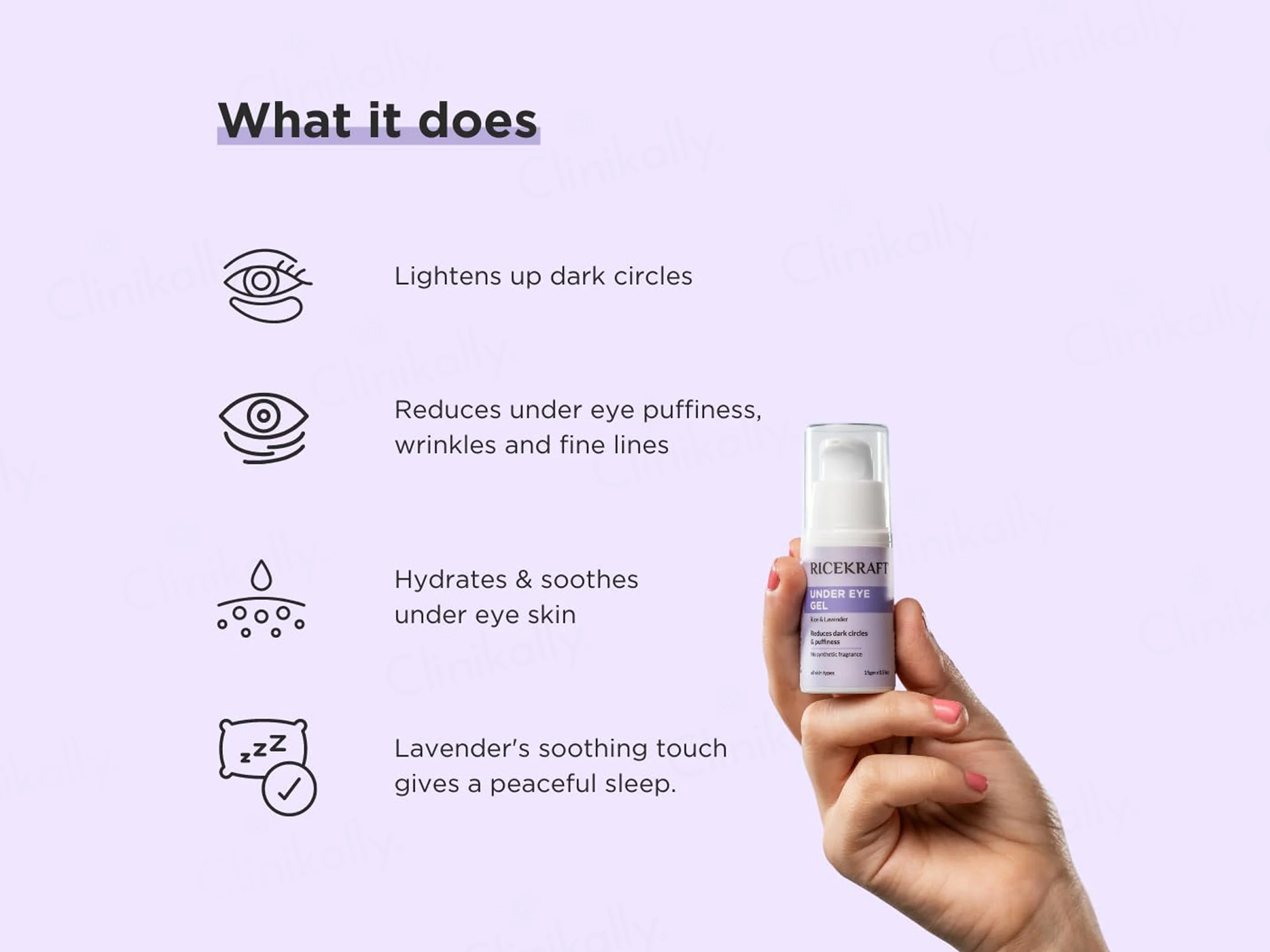RiceKraft Rice & Lavender Under Eye Gel - Image 2