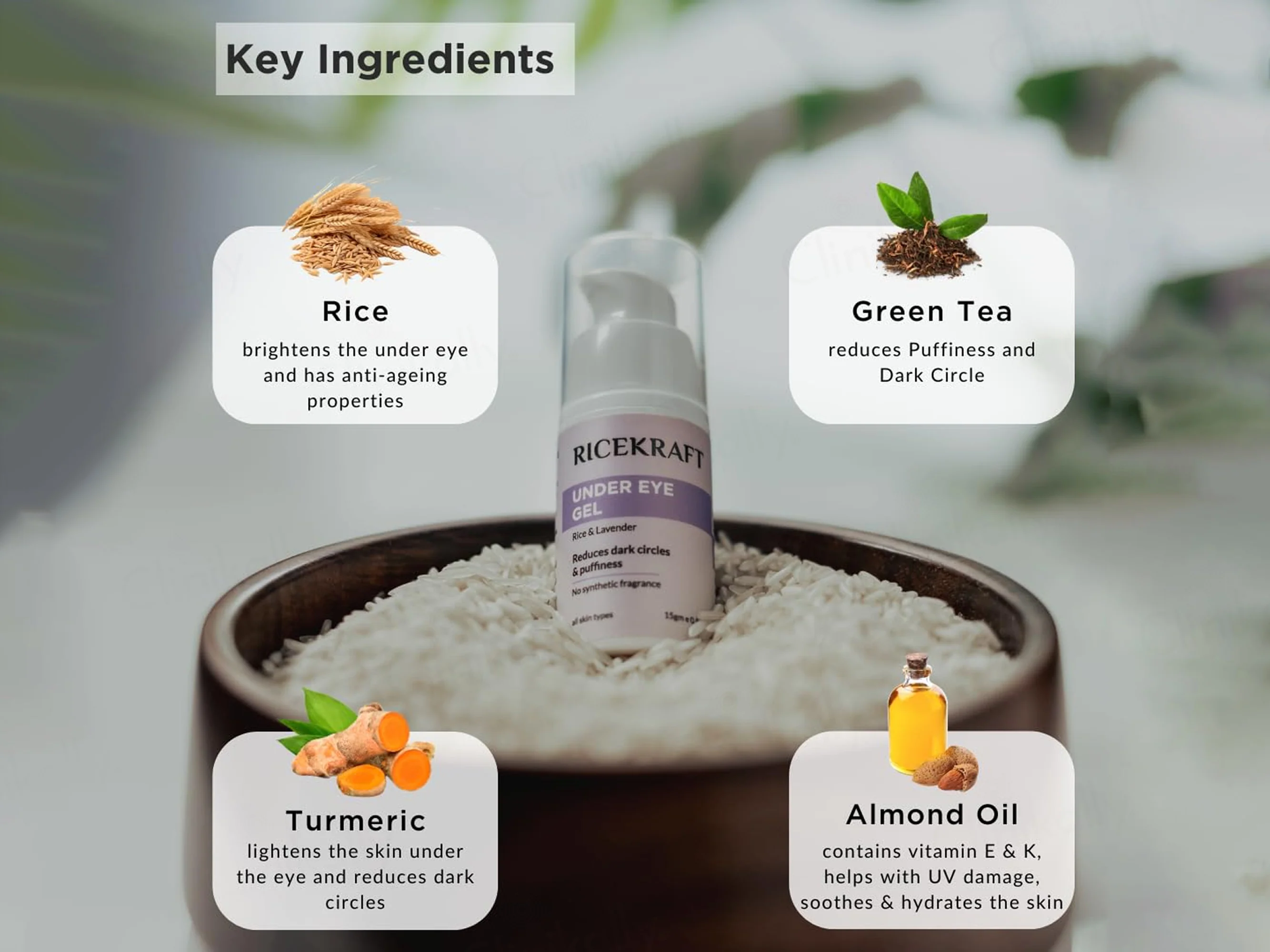 RiceKraft Rice & Lavender Under Eye Gel - Image 5
