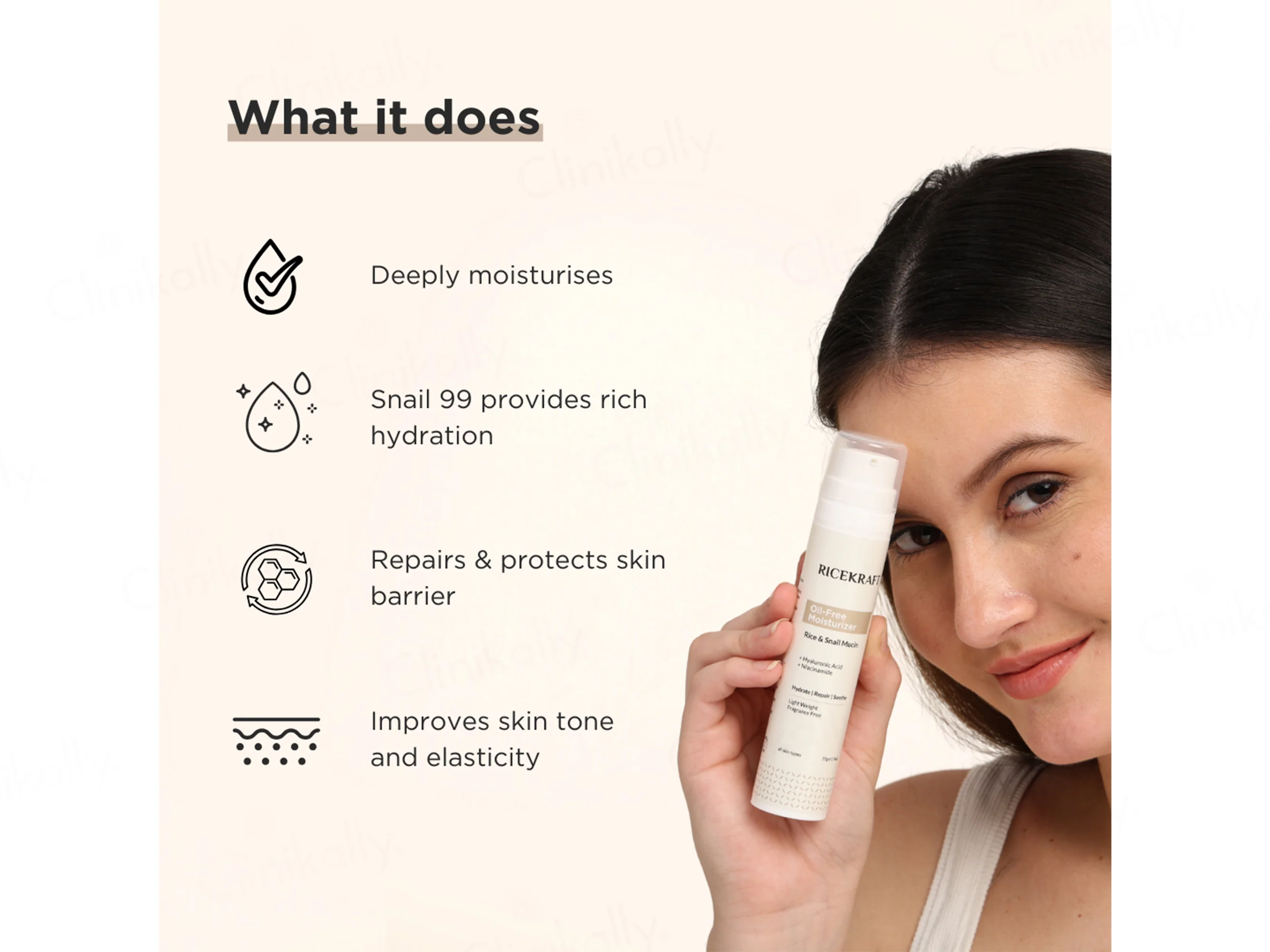 RiceKraft Rice & Snail Mucin Oil-Free Light Weight Moisturizer - Image 6