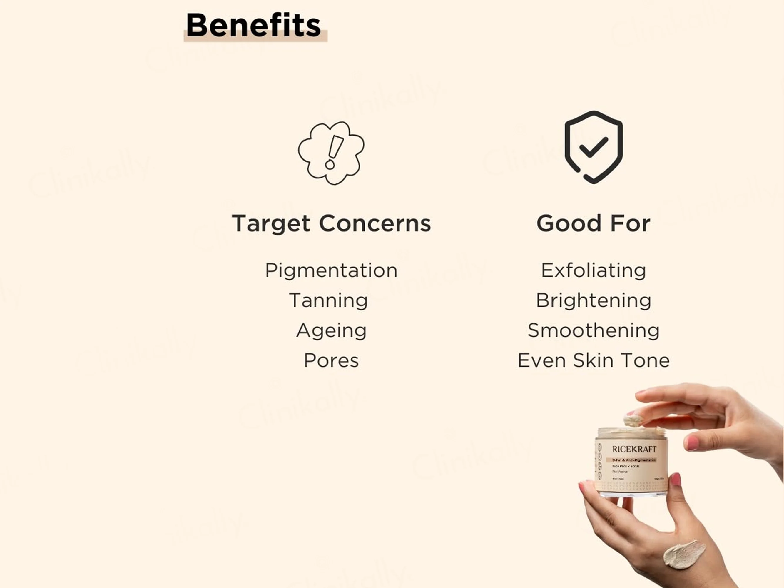 RiceKraft Rice & Walnut D-Tan & Anti-Pigmentation Face Pack & Scrub - Image 5