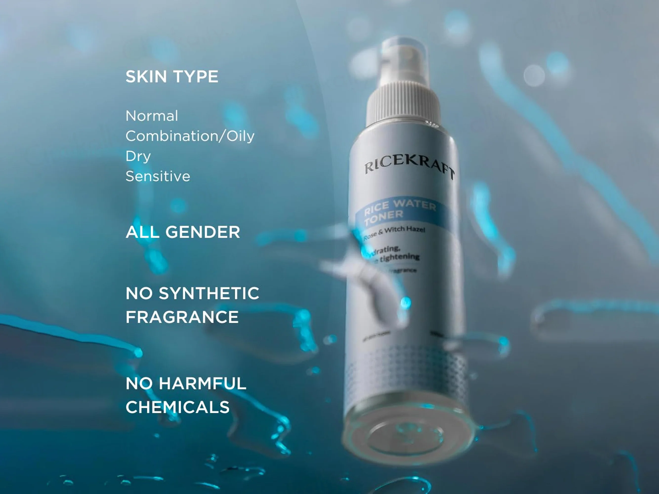 RiceKraft Rice Water Hydrating & Pore Tightening Toner With Rose & Witch Hazel - Image 6