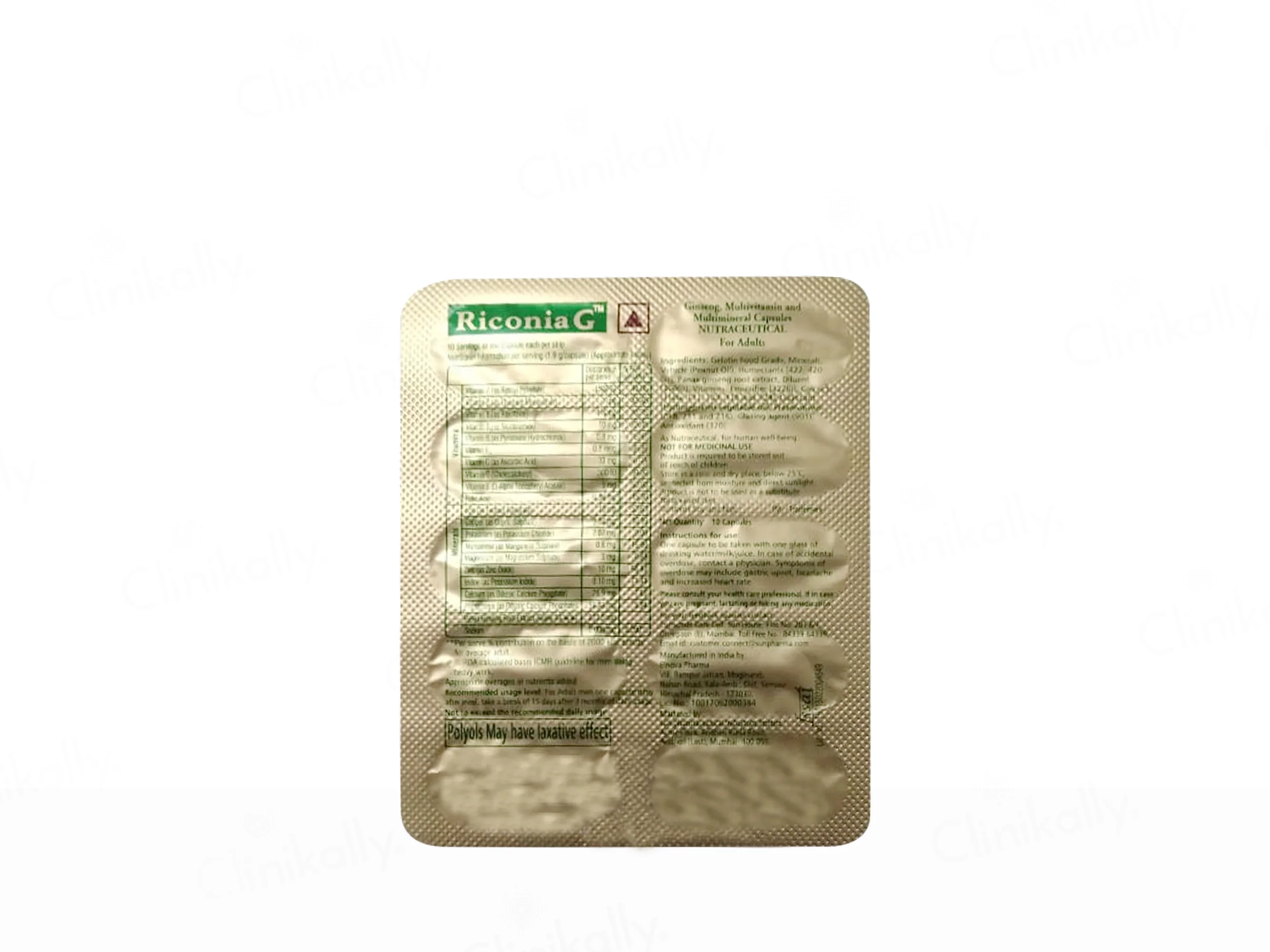 Riconia G Nutraceutical Capsule For Adults - Image 2