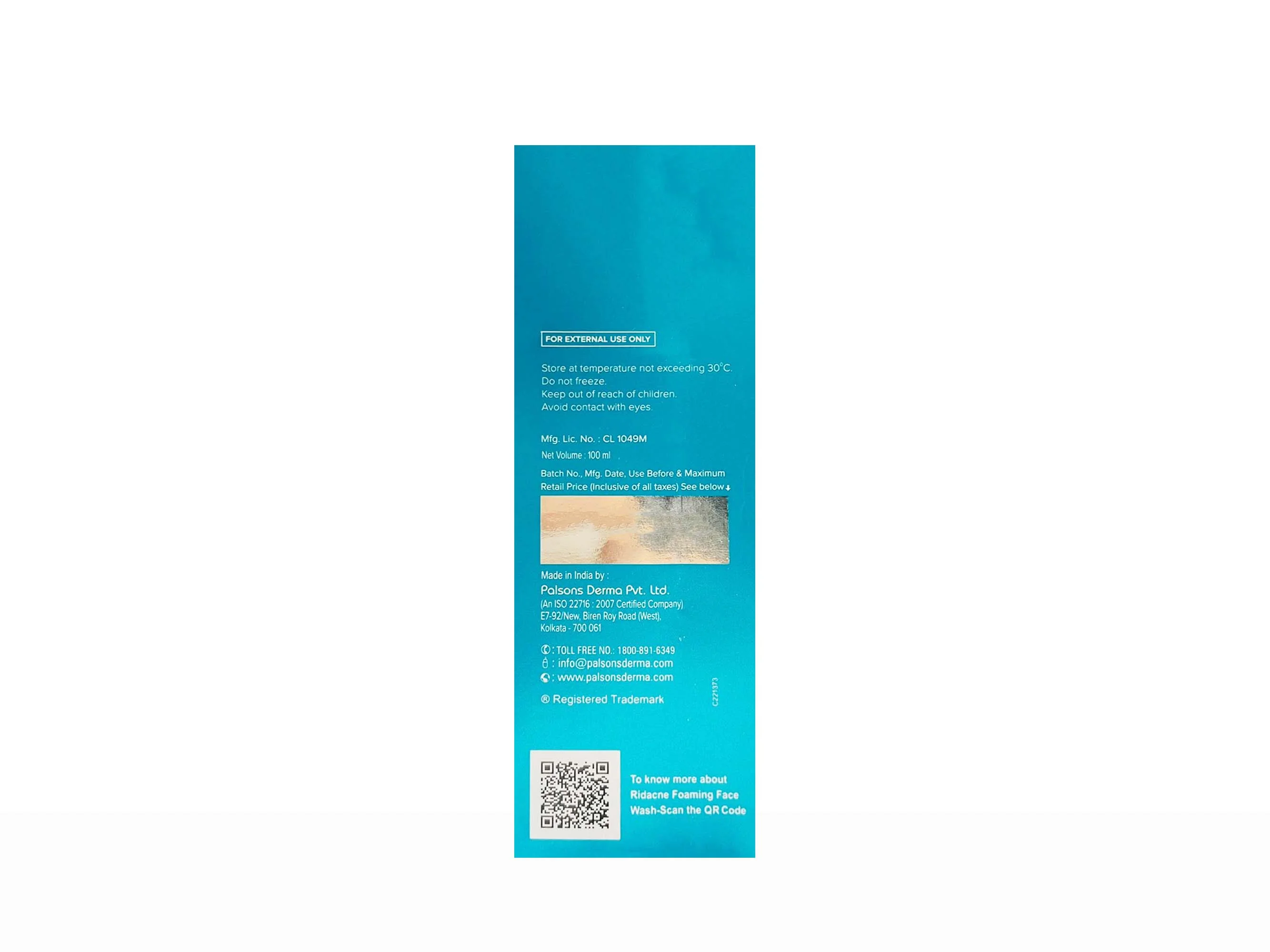 Ridacne Foaming Face Wash - Image 3