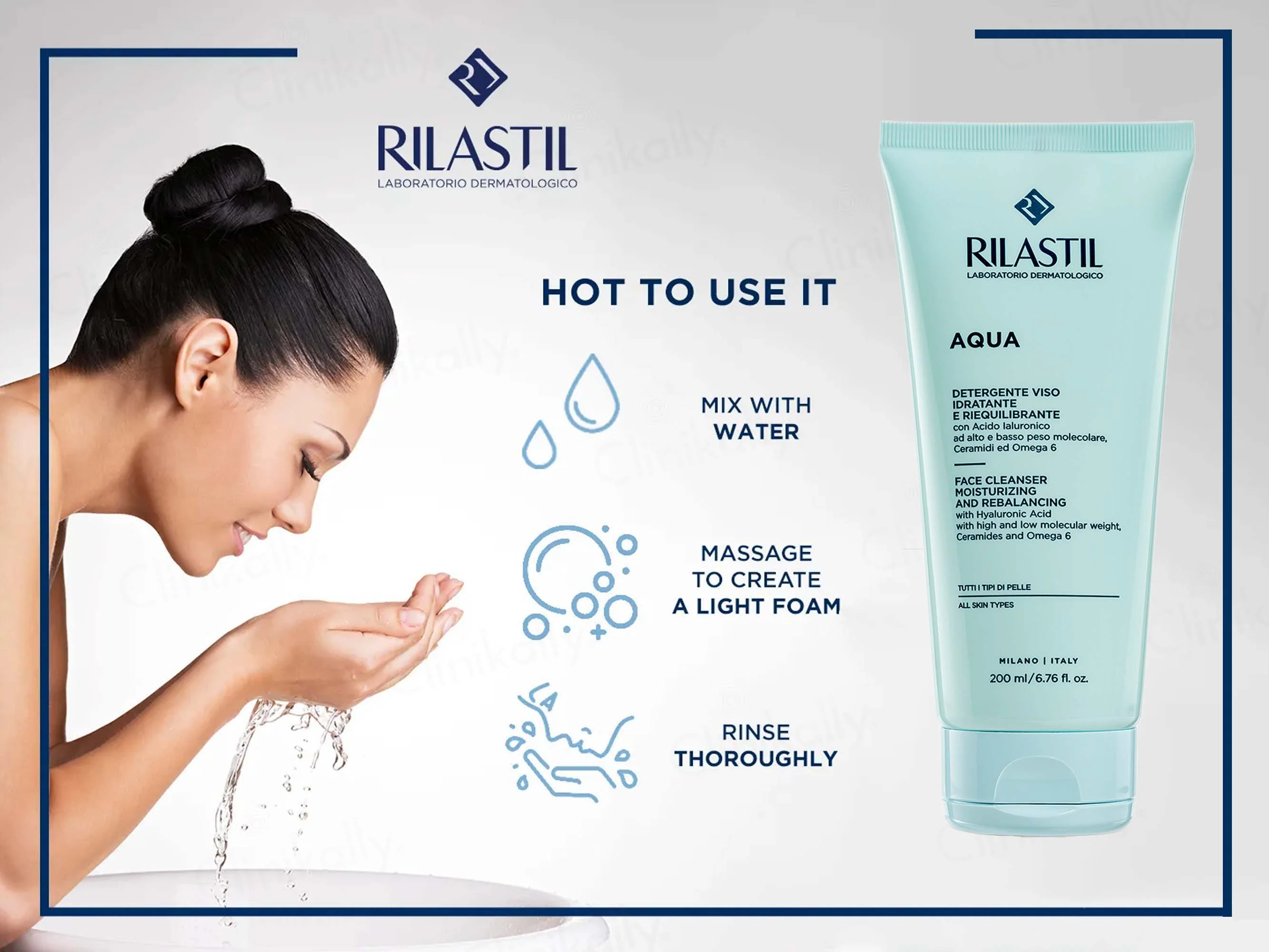 Rilastil Aqua Moisturizing And Rebalancing Face Cleanser - Image 5