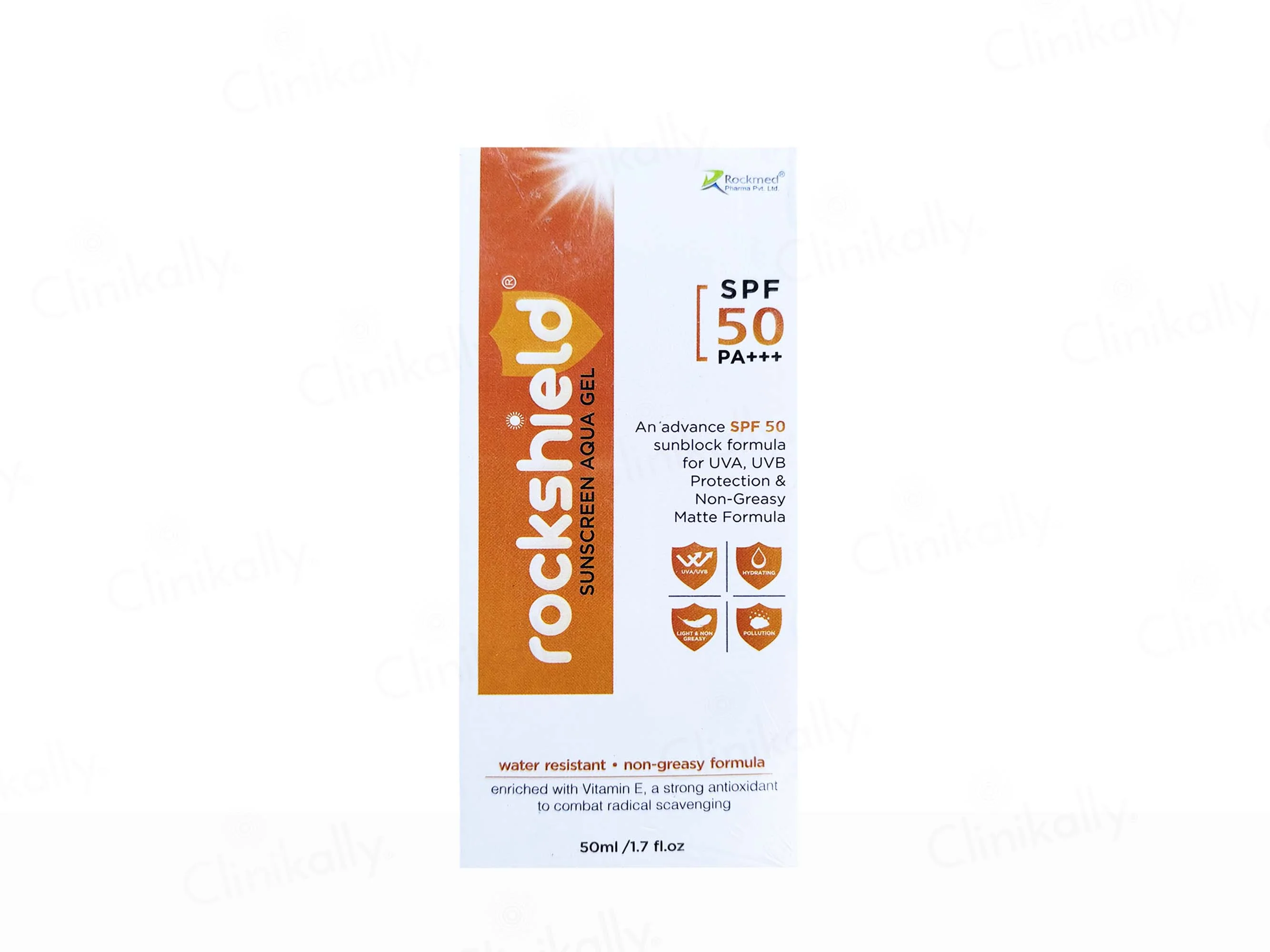 Rockshield Sunscreen Aqua Gel SPF 50 PA+++