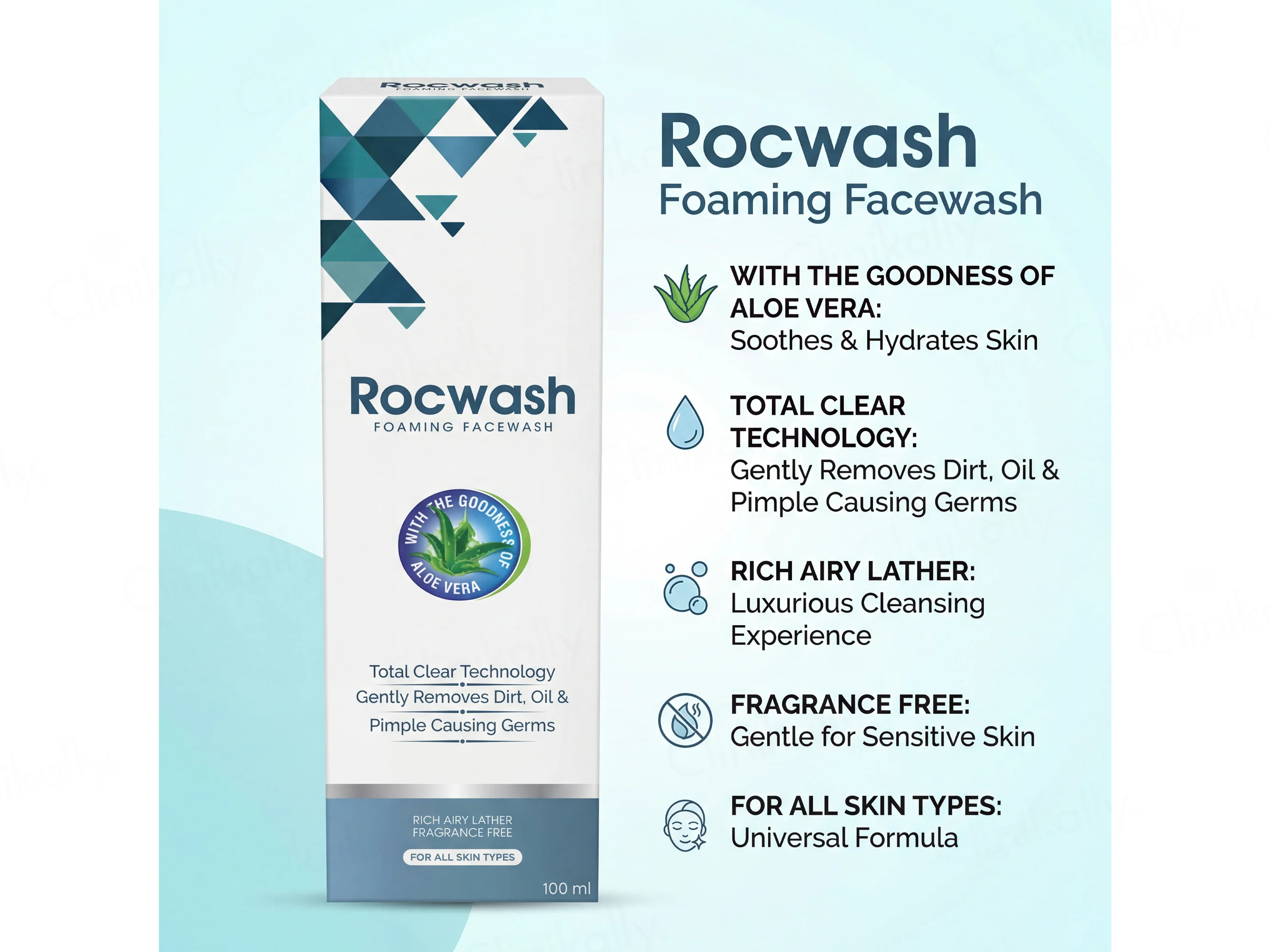 Rocwash Foaming Face Wash - Image 3