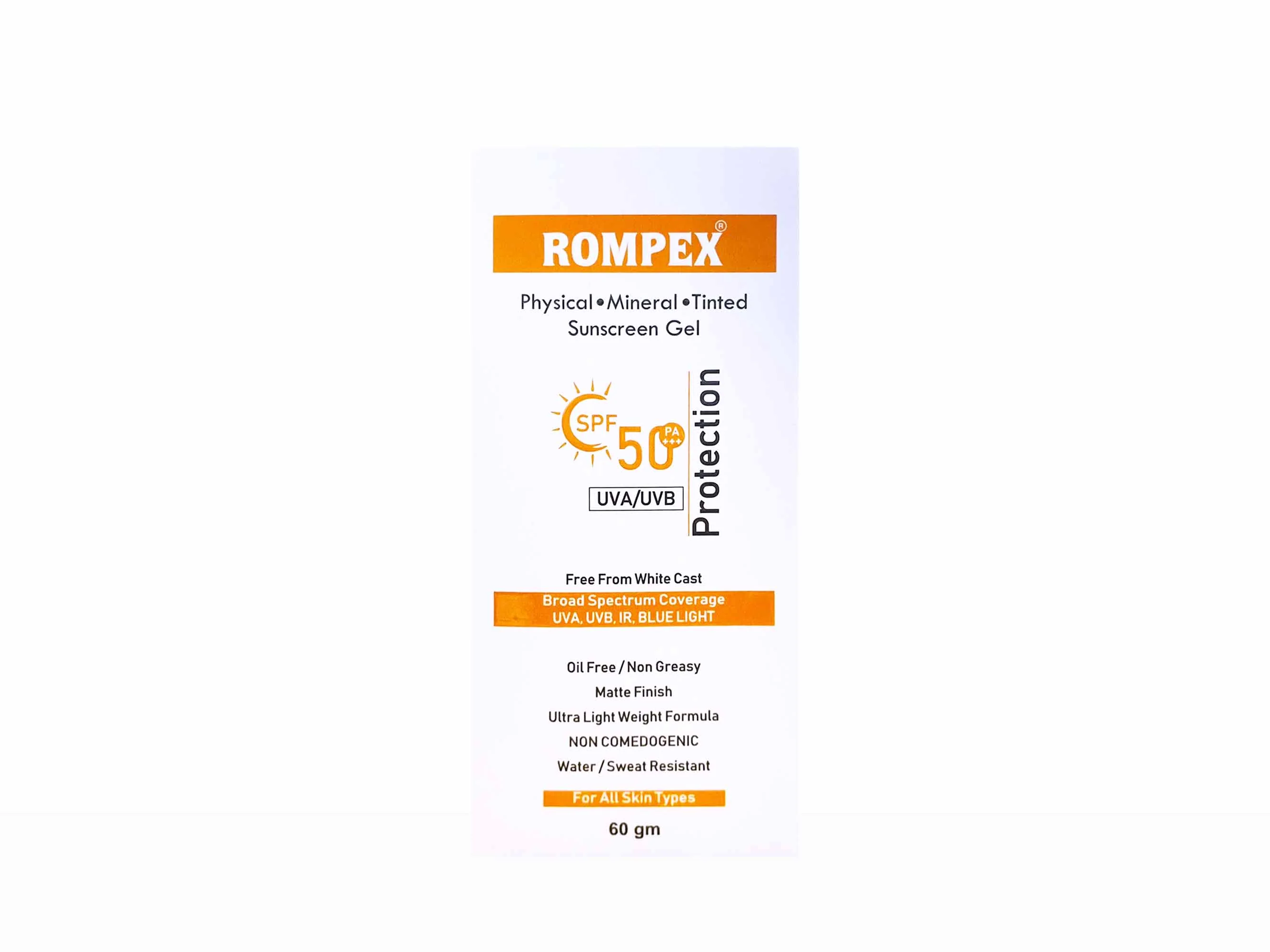 Rompex Tinted Sunscreen Gel SPF 50 PA+++ - Image 4