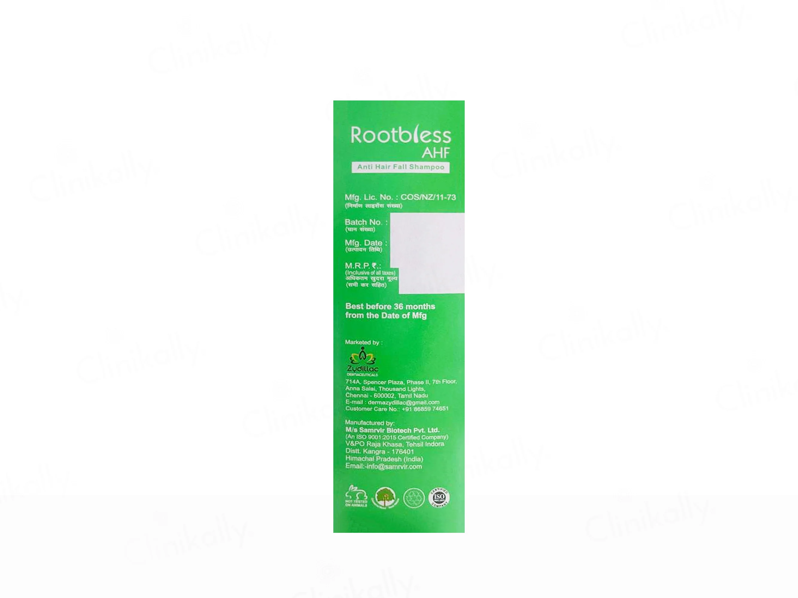 Rootbless AHF Anti Hair Fall Shampoo - Image 3