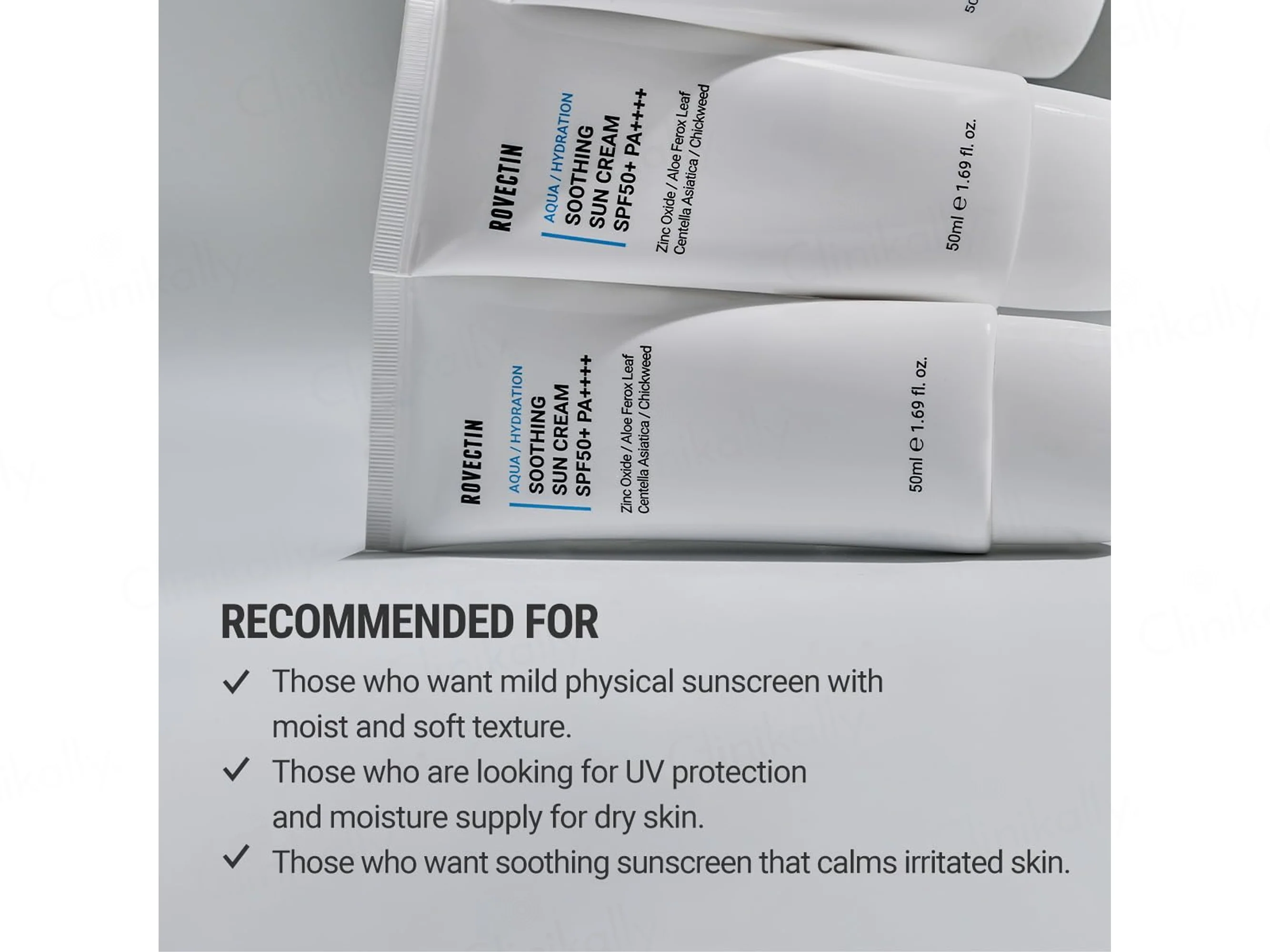 Rovectin Aqua Soothing Sun Cream SPF 50+ PA++++ - Image 3