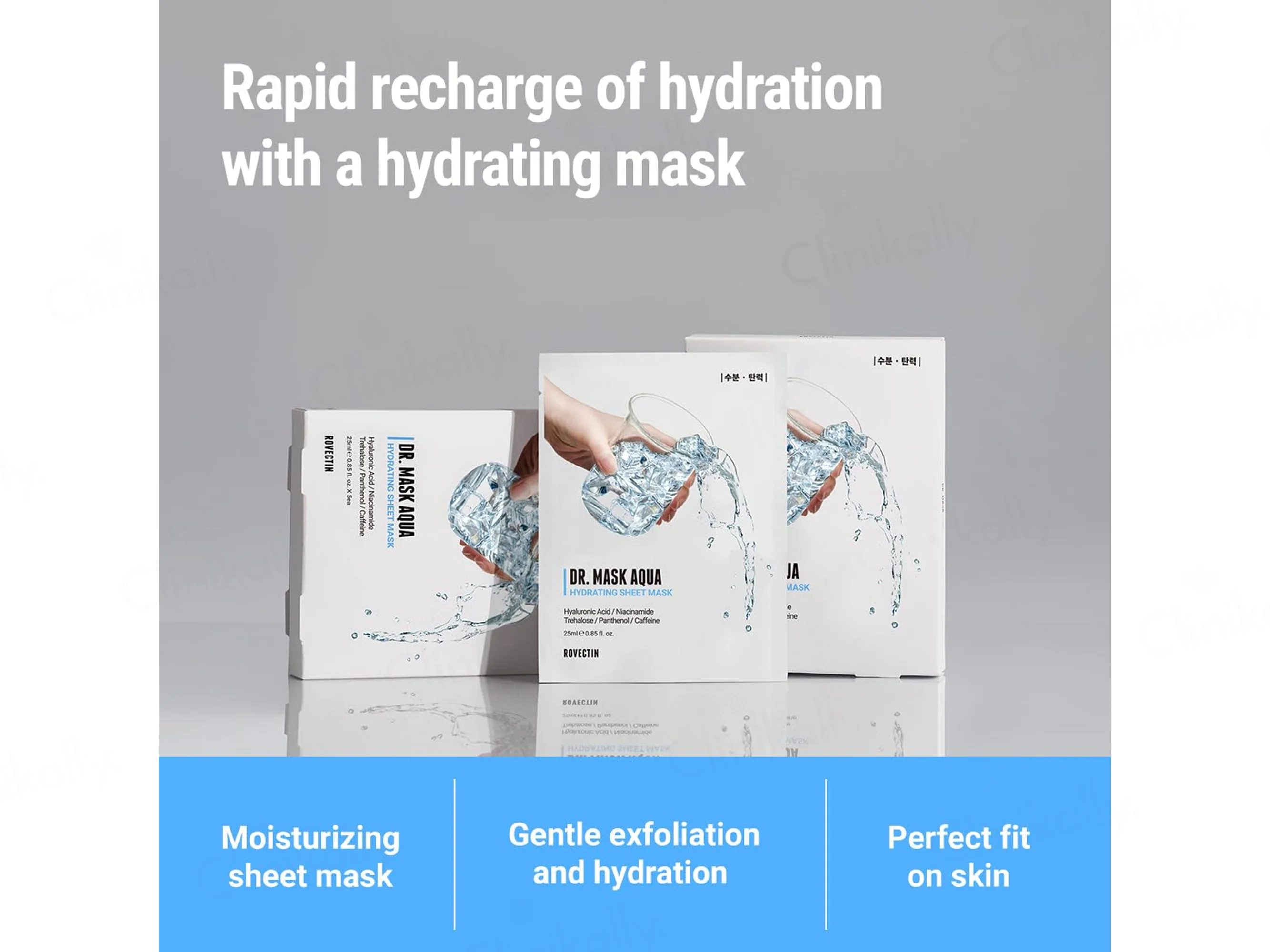 Rovectin Dr. Mask Aqua Hydrating Sheet Mask - Image 2