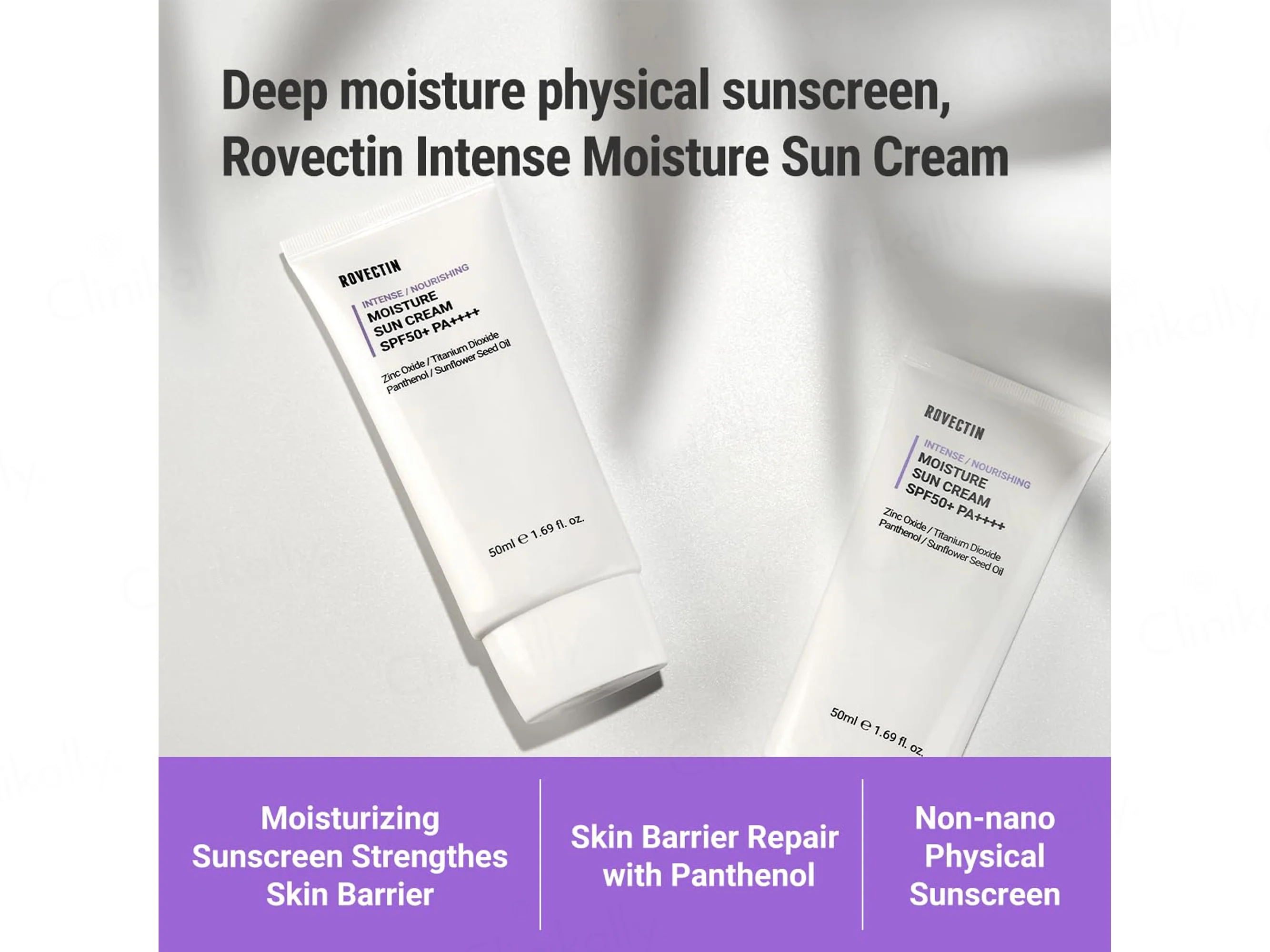 Rovectin Intense Moisture Sun Cream SPF 50+ PA++++ - Image 2
