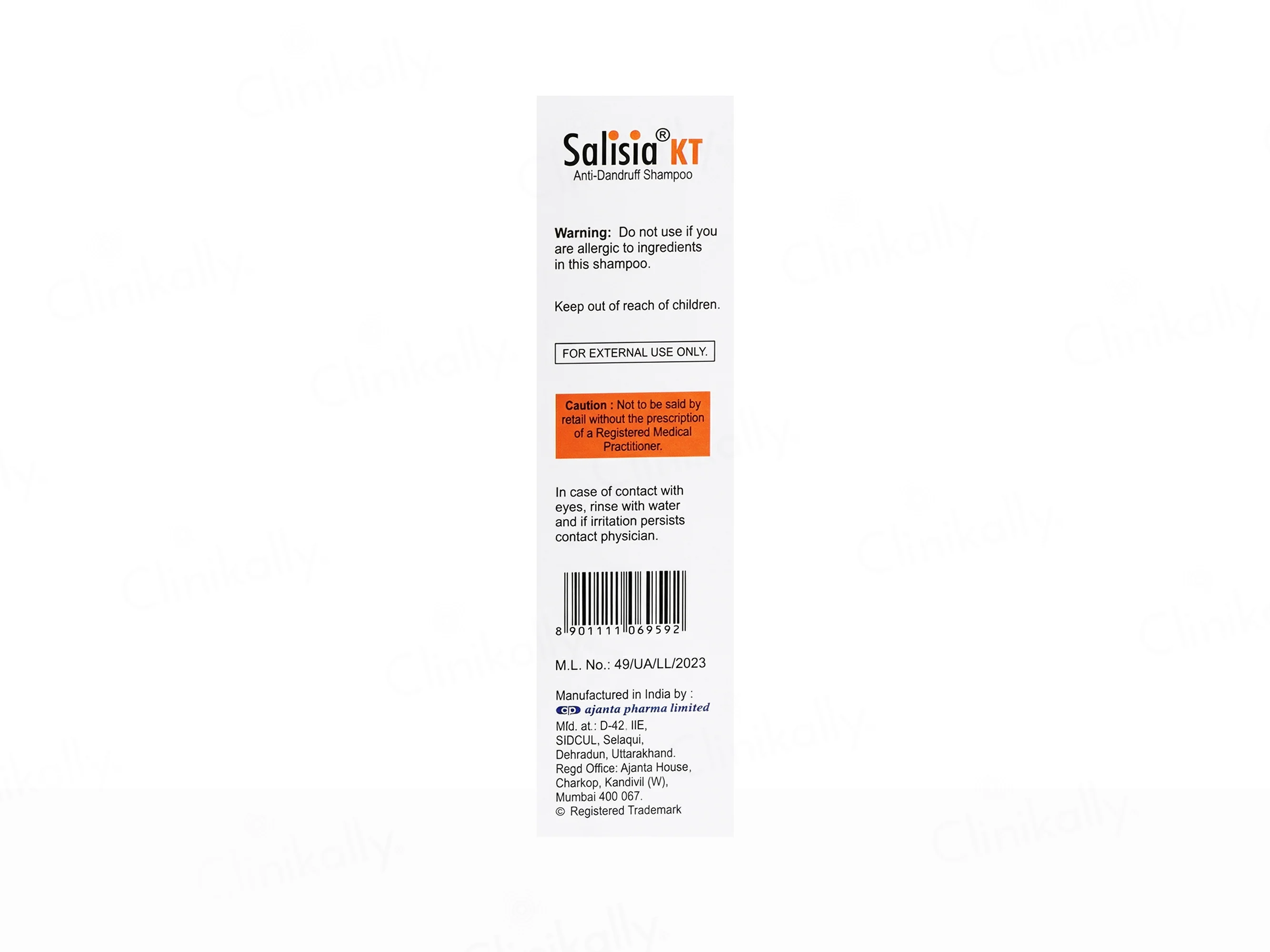 Salisia KT Anti Dandruff Shampoo - Image 3