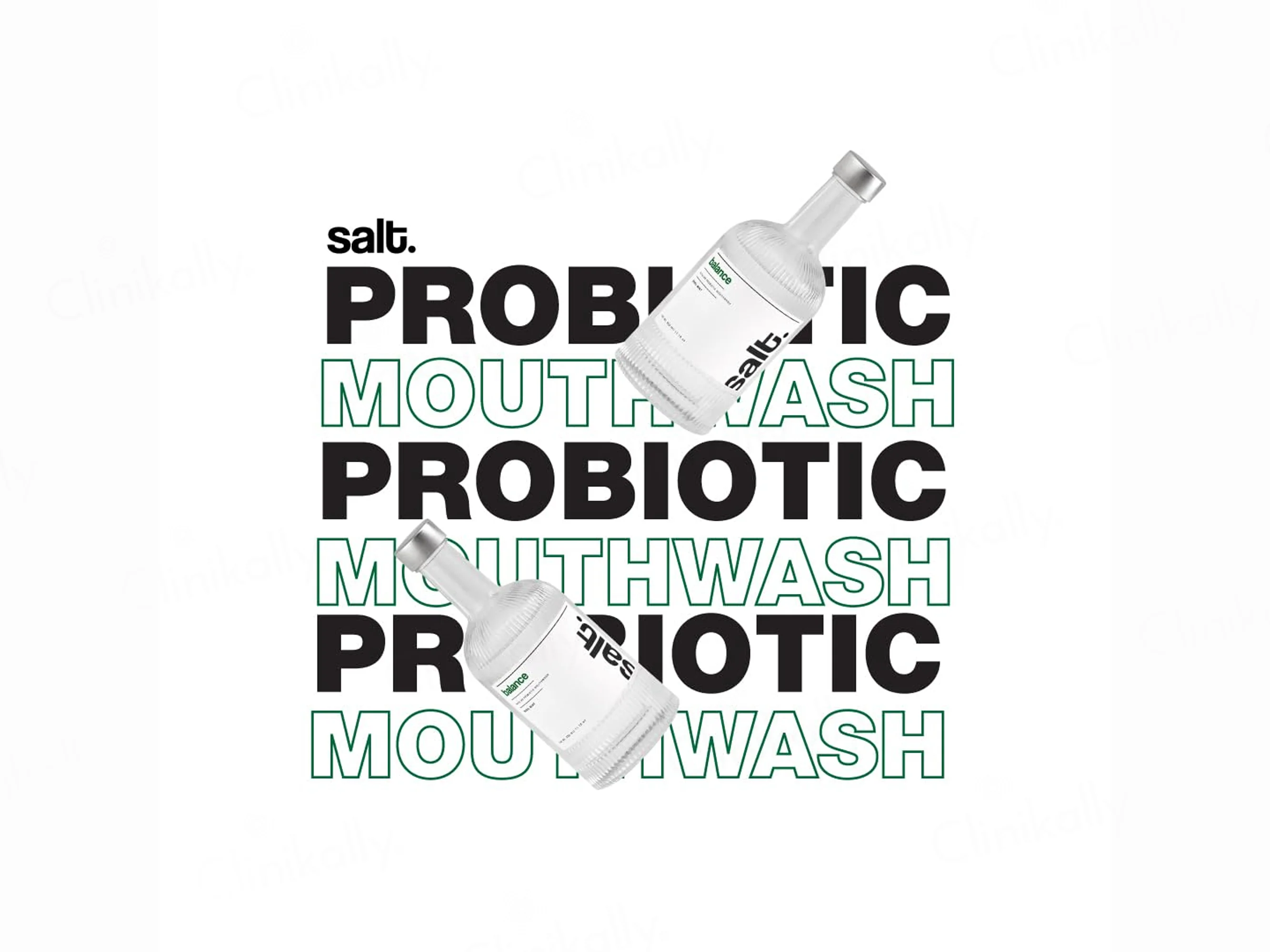 Salt. Balance Alkaline Probiotic Mouthwash - Basil Mint - Image 2
