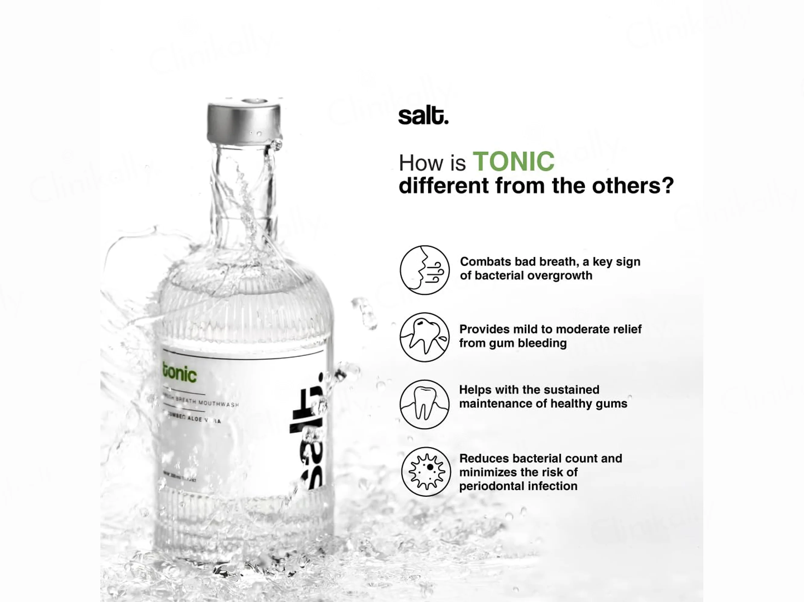 Salt. Tonic Fresh Breath Mouthwash - Cucumber Aloevera - Image 3