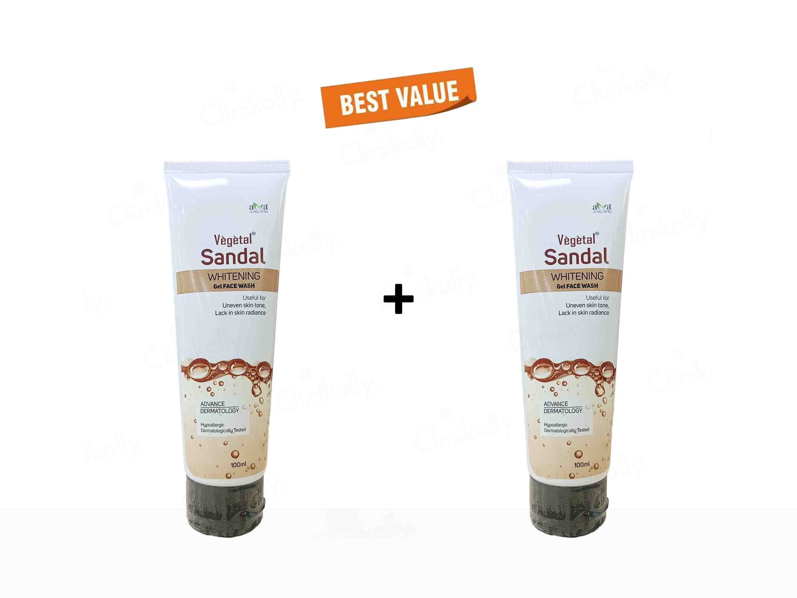Vegetal Sandal Whitening Gel Face Wash - Image 7