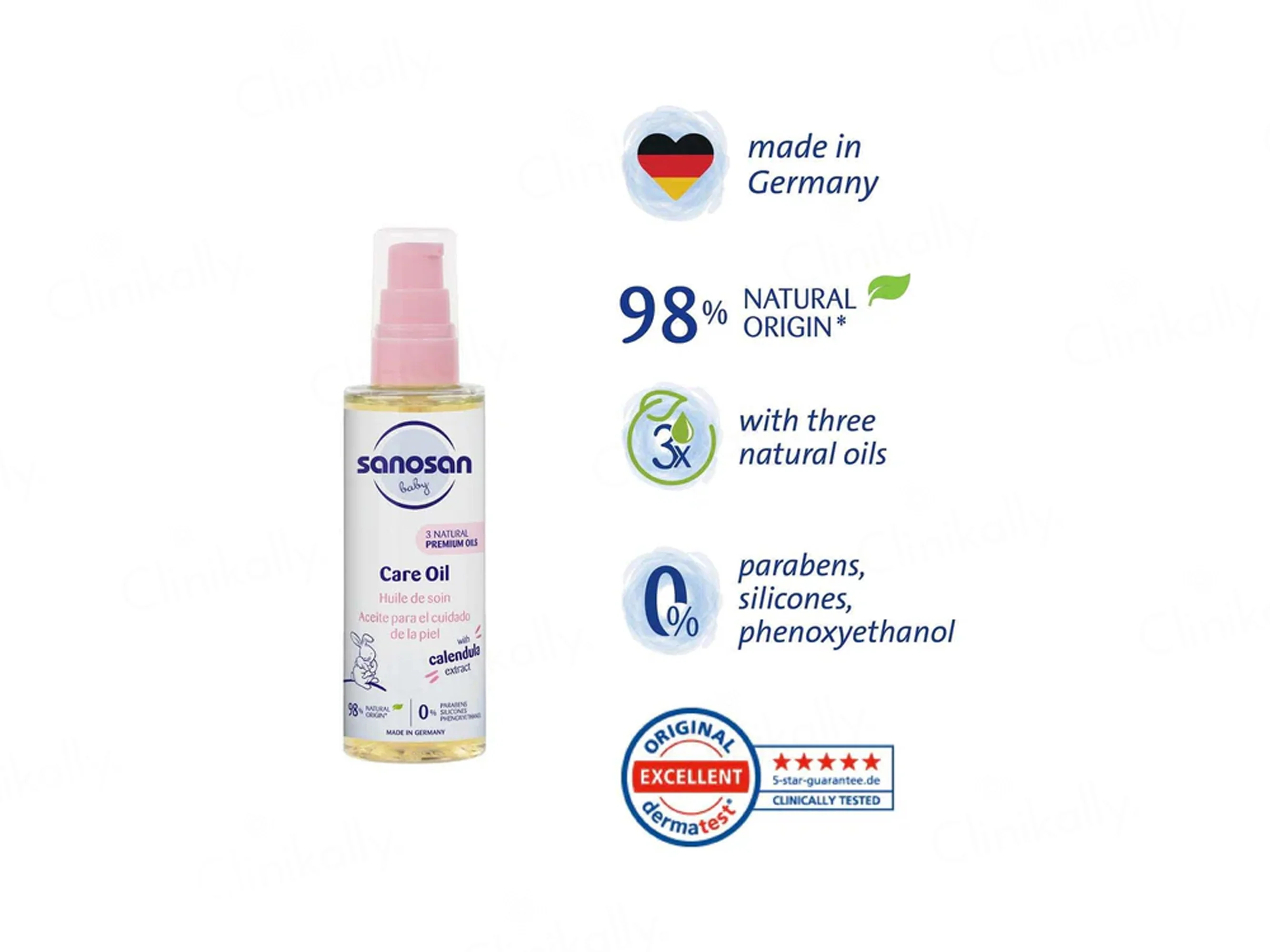 Sanosan Baby Care Oil With Calendula Extract - Image 3