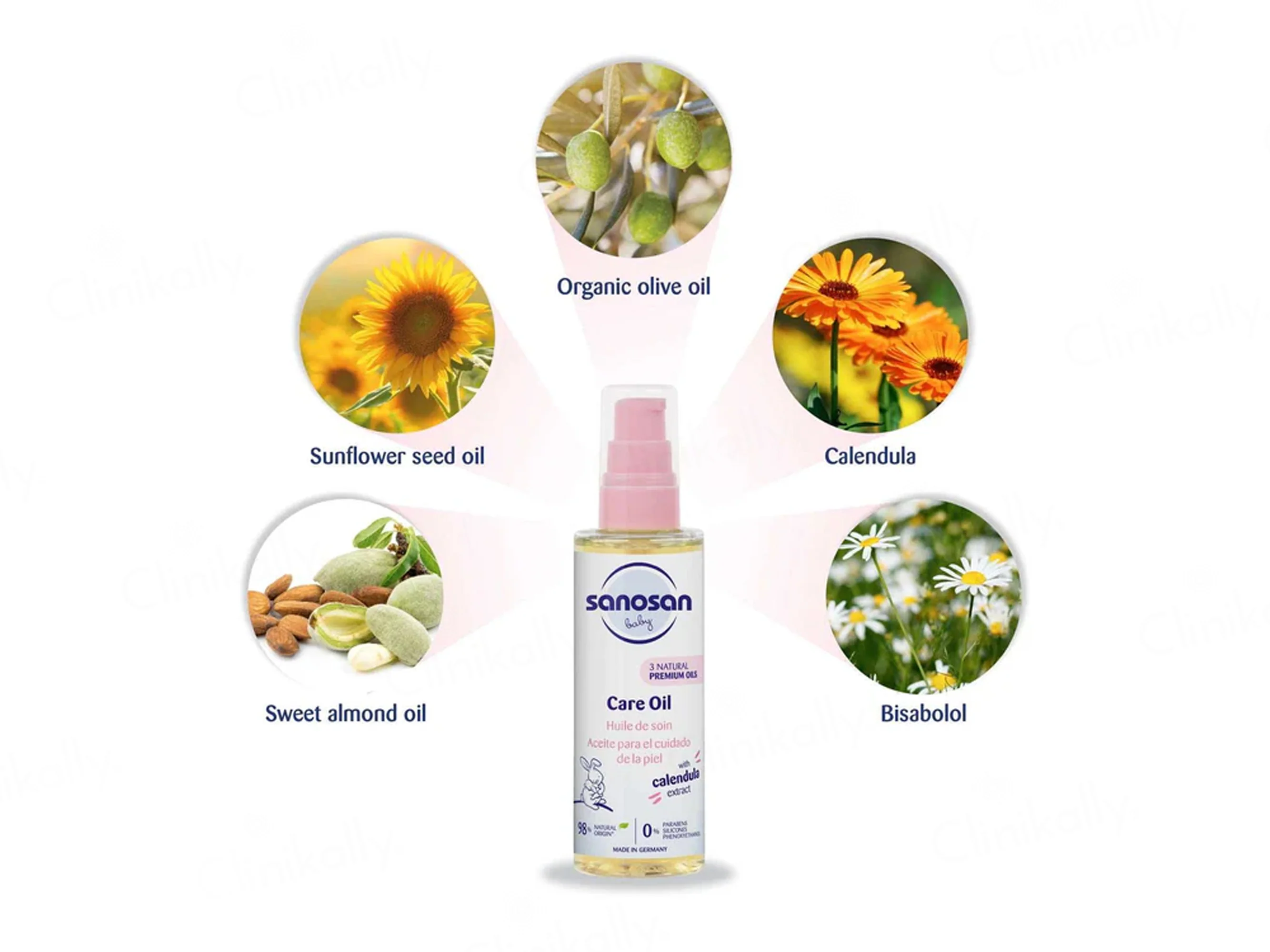 Sanosan Baby Care Oil With Calendula Extract - Image 4