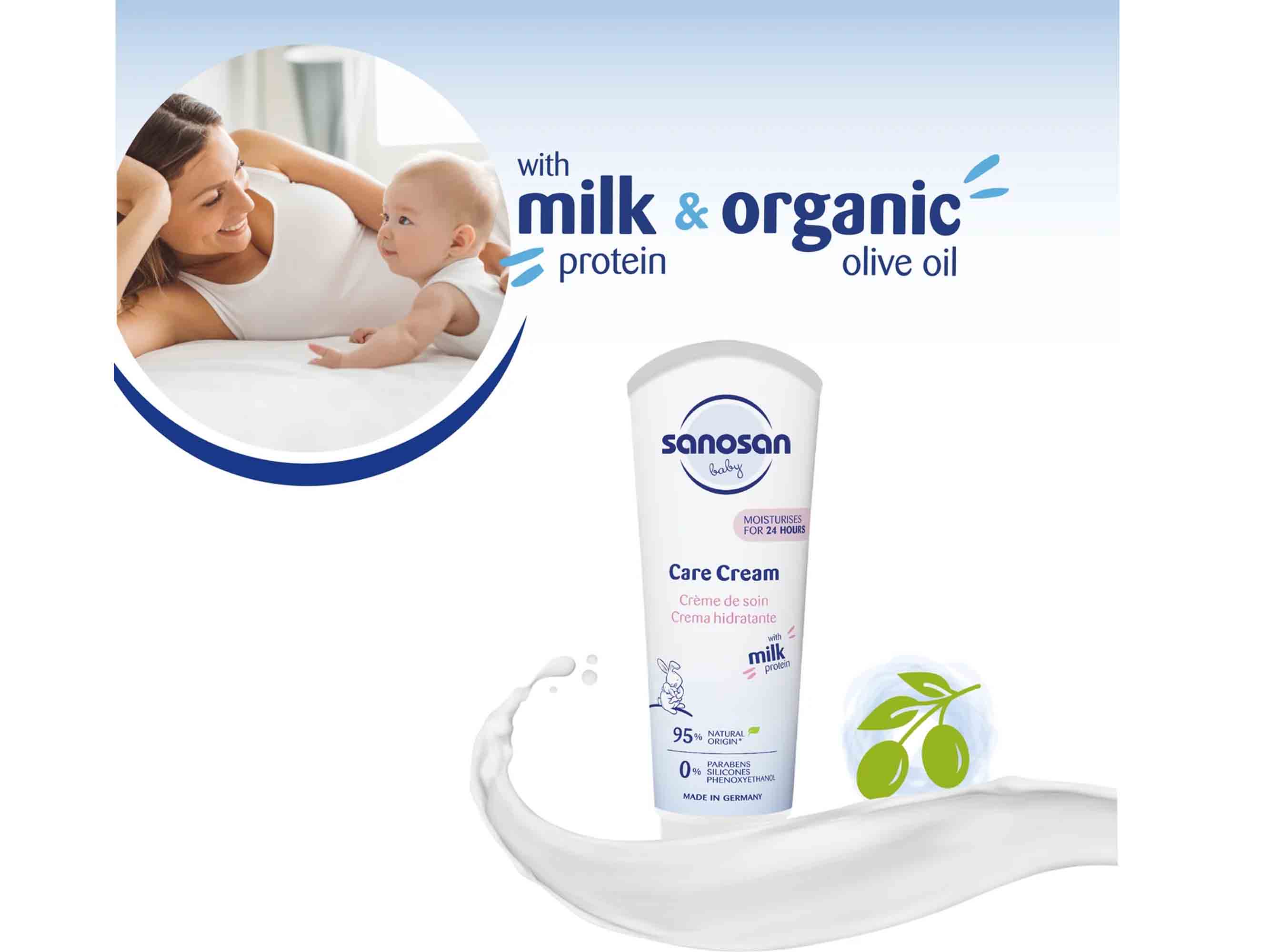 Sanosan Baby Milk Protein Care Cream - Image 2