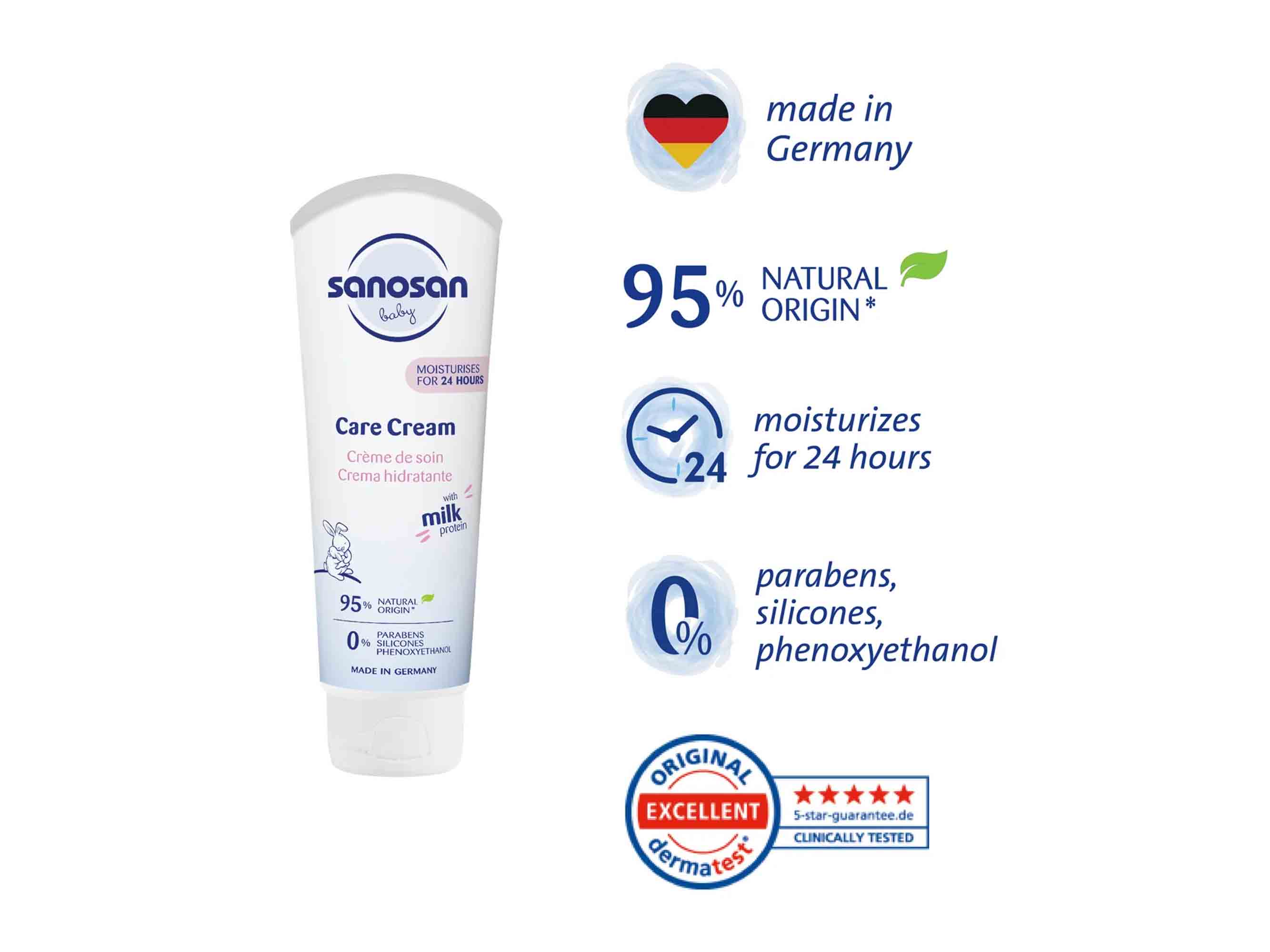 Sanosan Baby Milk Protein Care Cream - Image 3