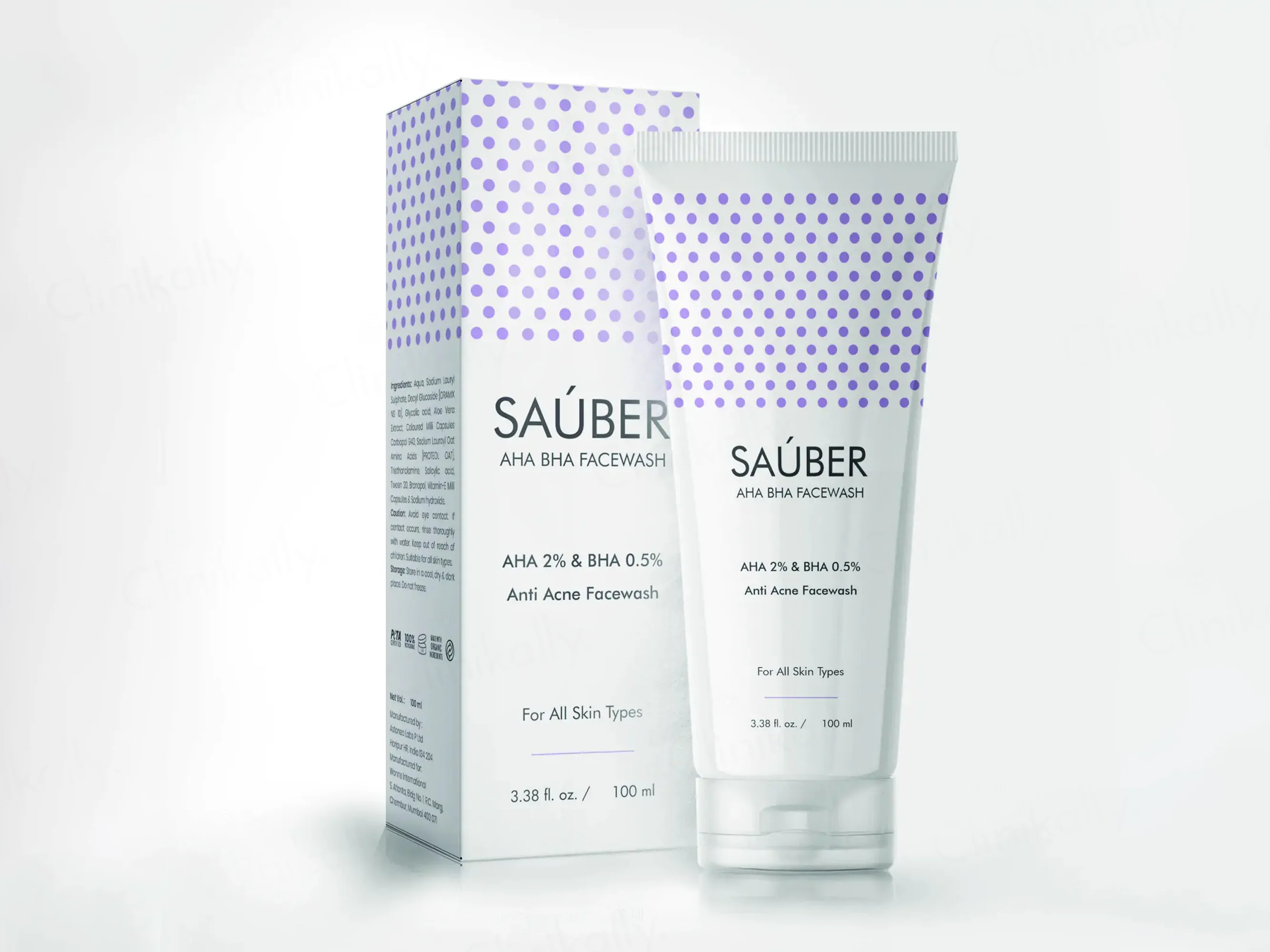 Sauber AHA BHA Facewash For All Skin Types - Image 2