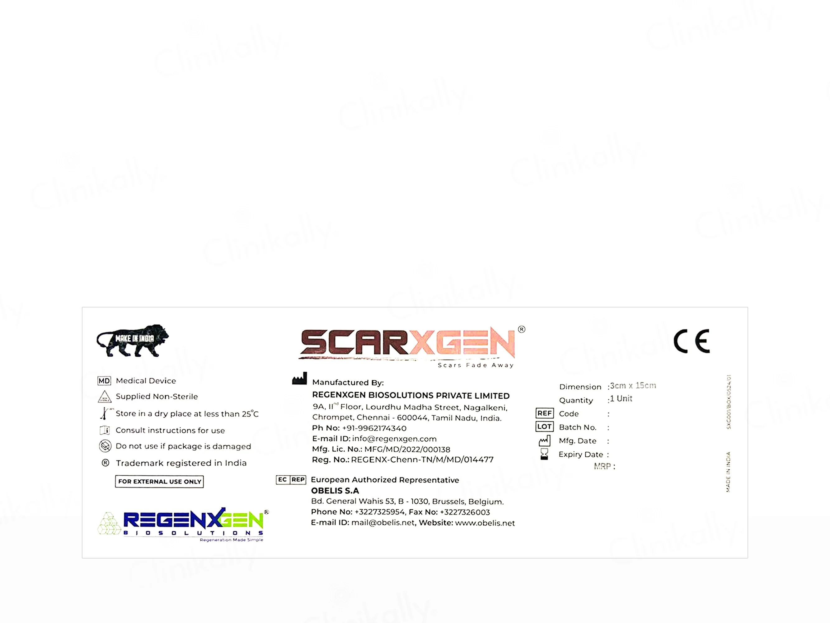 Scarxgen Silicone Gel Sheet For Hypertrophic Scars & Keloid - Image 4