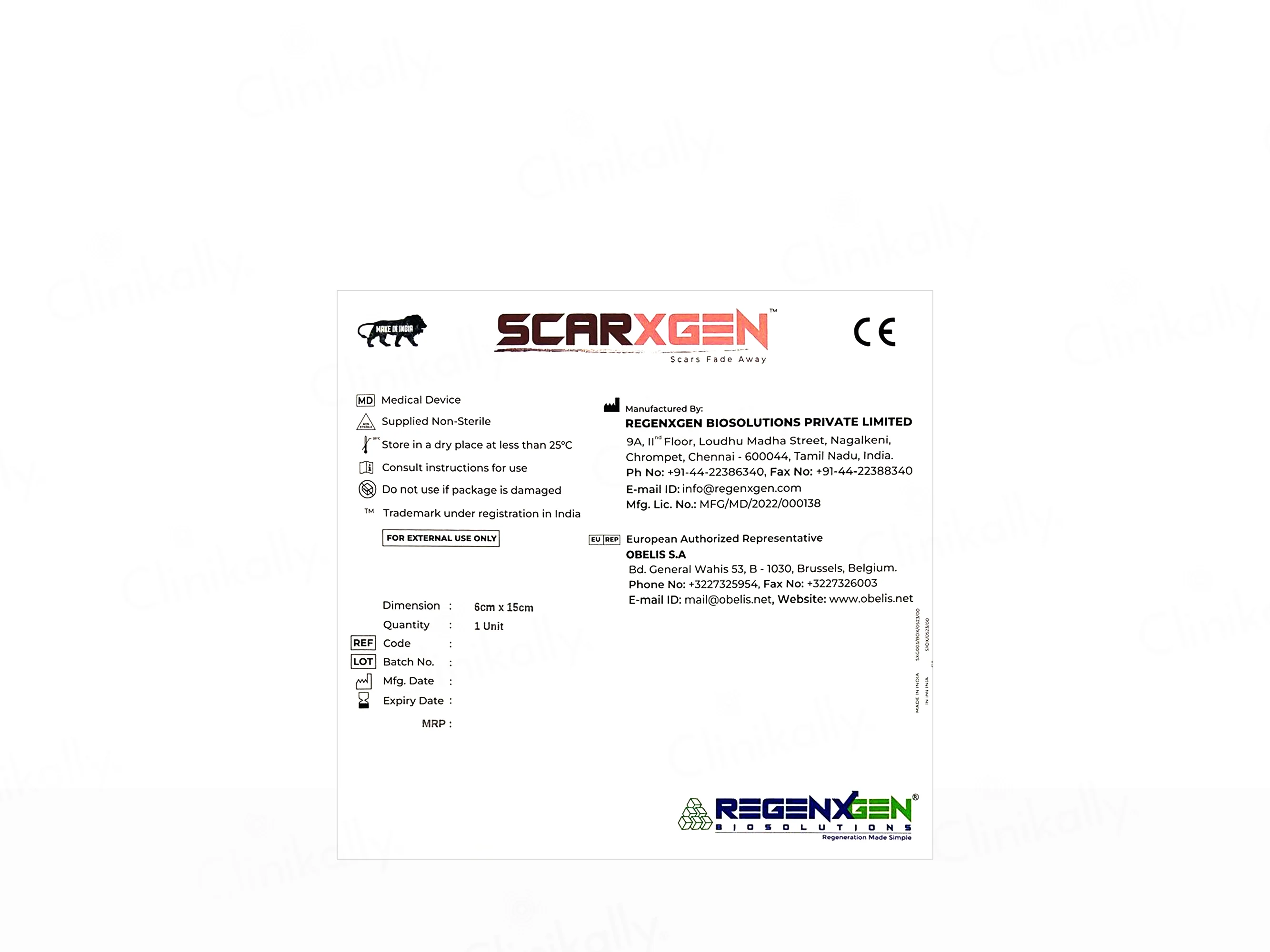 Scarxgen Silicone Gel Sheet For Hypertrophic Scars & Keloid - Image 6