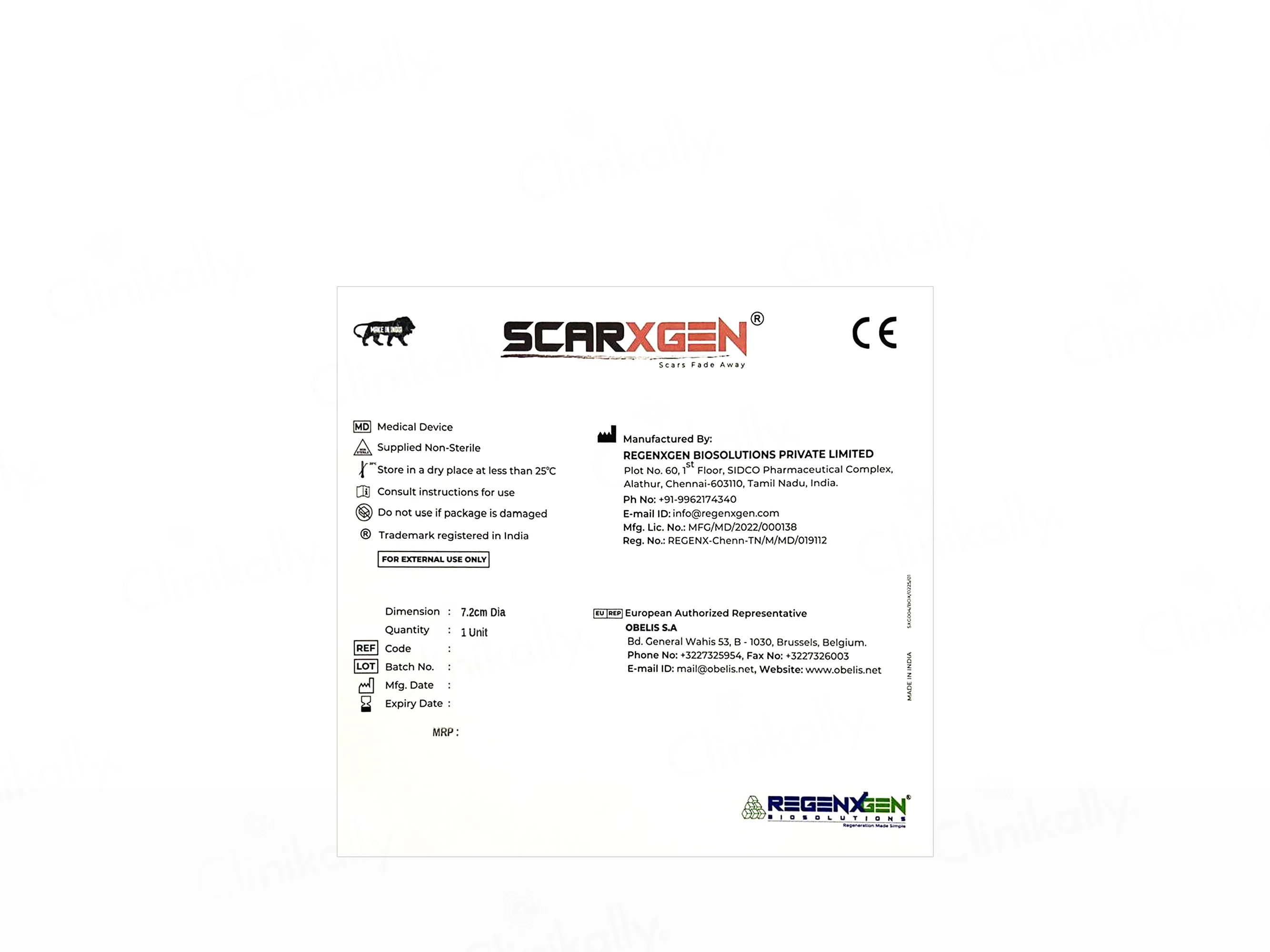 Scarxgen Silicone Gel Sheet For Hypertrophic Scars & Keloid - Image 8