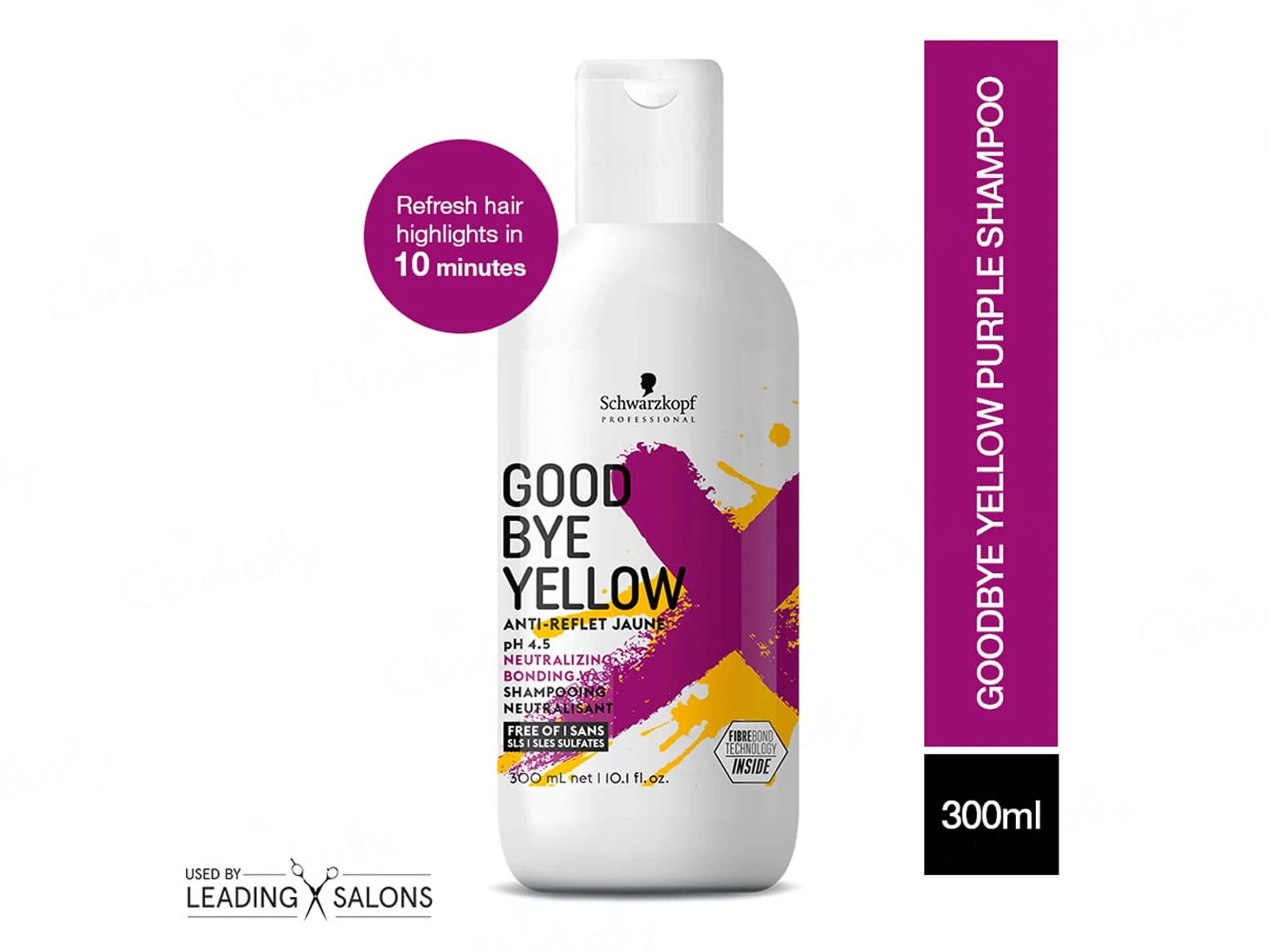 Schwarzkopf Professional Good Bye Yellow Anti-Reflet Jaune Neutralizing Bonding Wash - Image 2