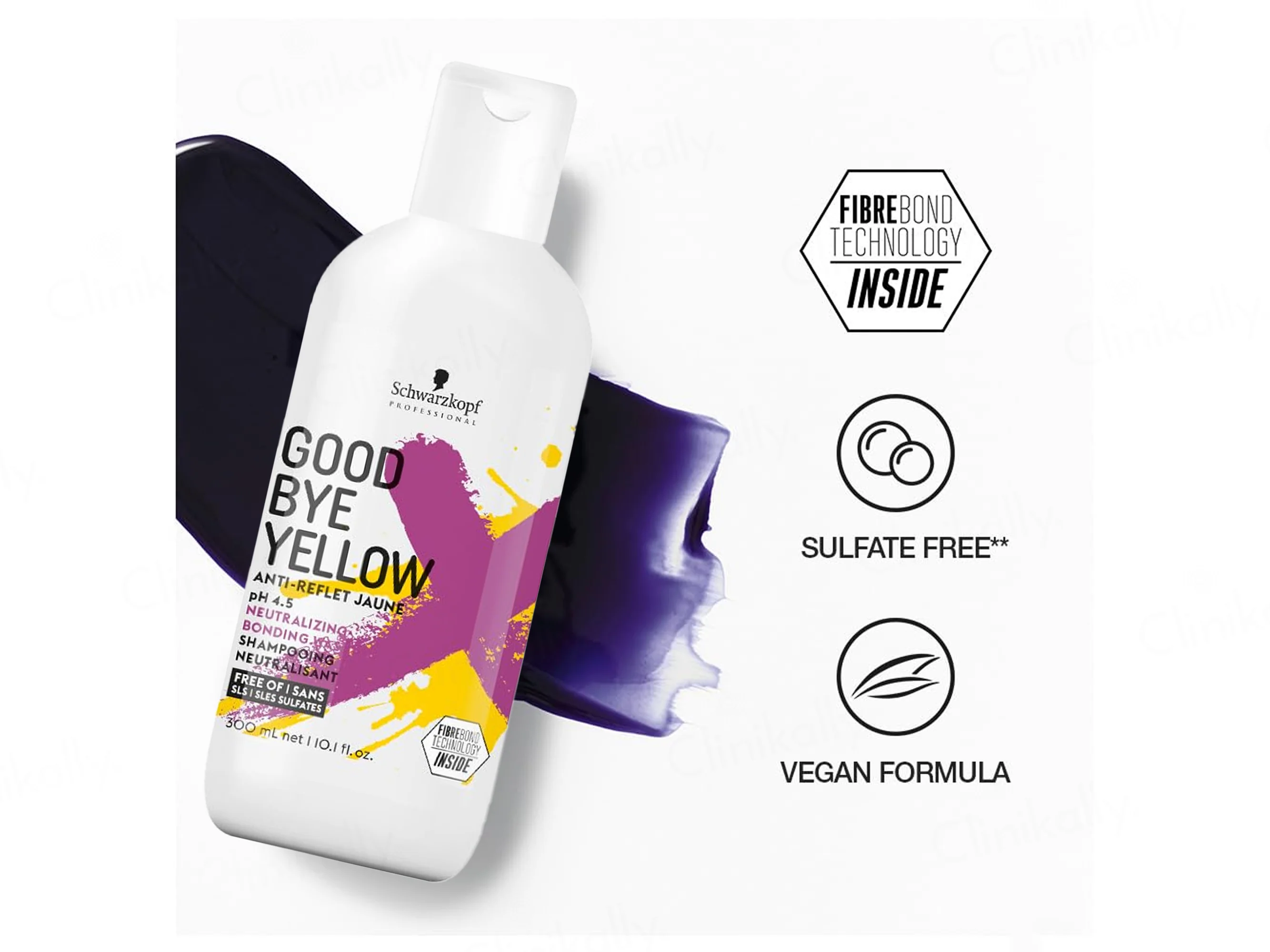 Schwarzkopf Professional Good Bye Yellow Anti-Reflet Jaune Neutralizing Bonding Wash - Image 3