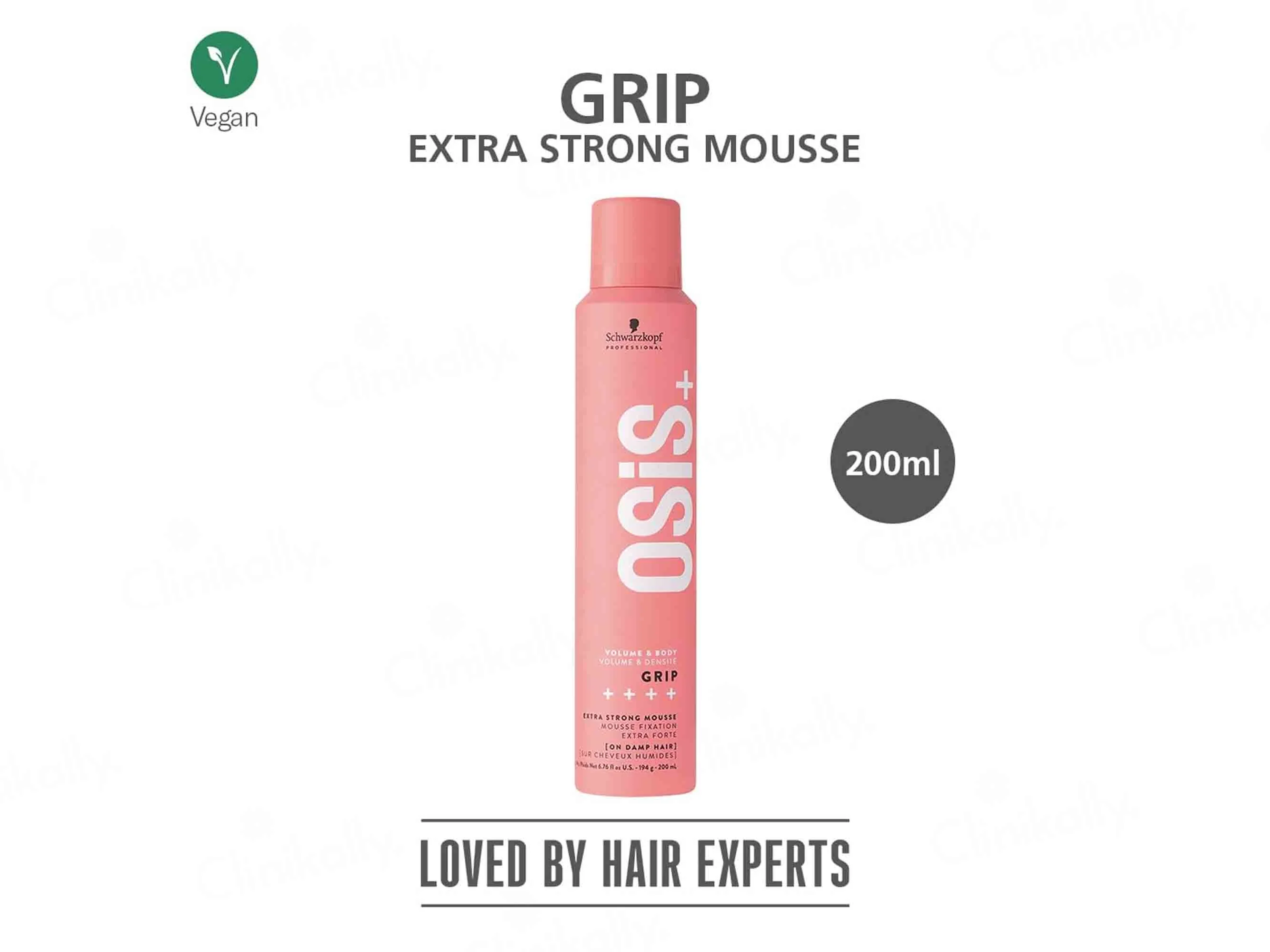 Schwarzkopf Professional OSiS+ Grip Extra Strong Hair Styling Mousse - Image 2