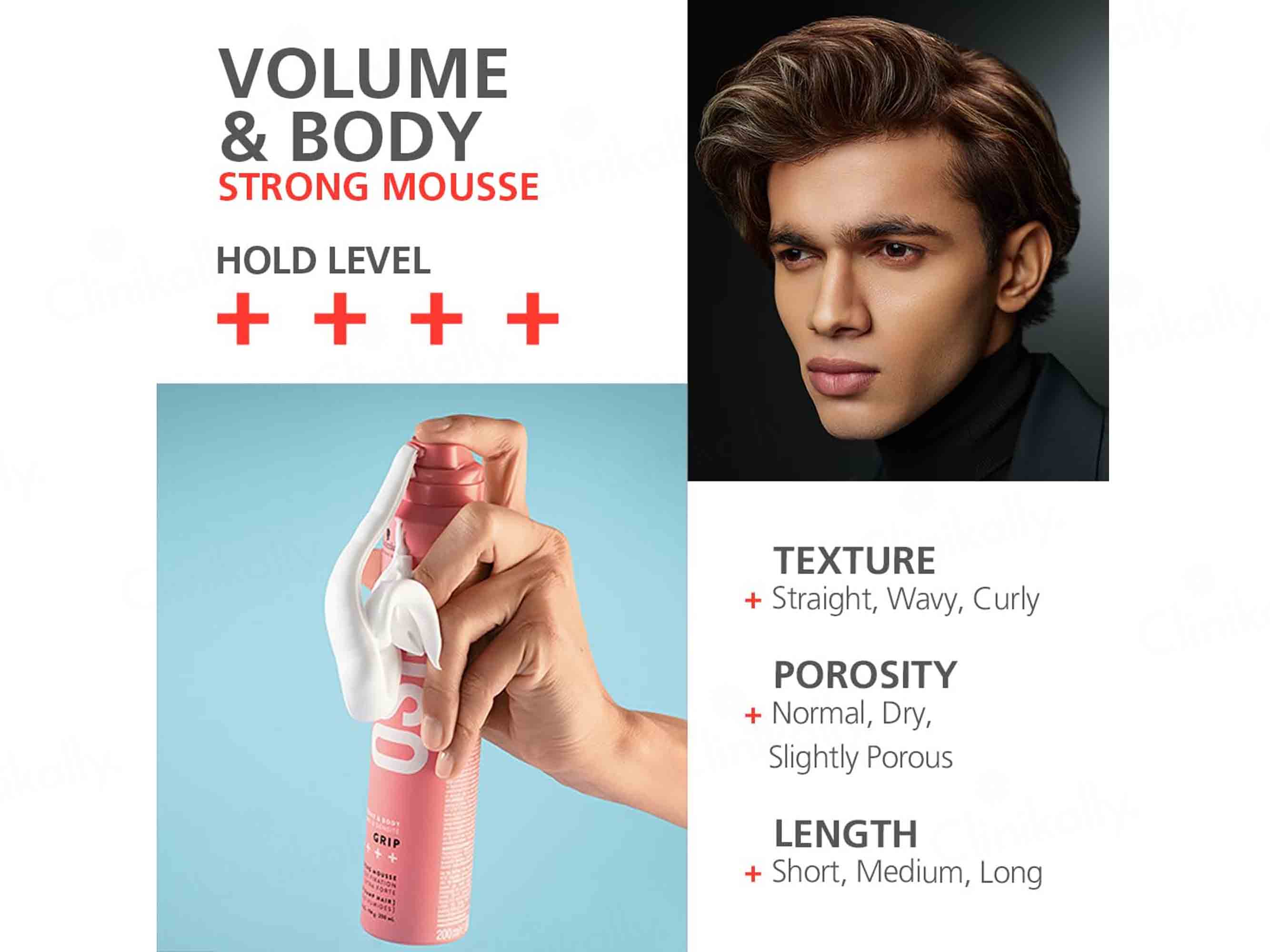 Schwarzkopf Professional OSiS+ Grip Extra Strong Hair Styling Mousse - Image 4