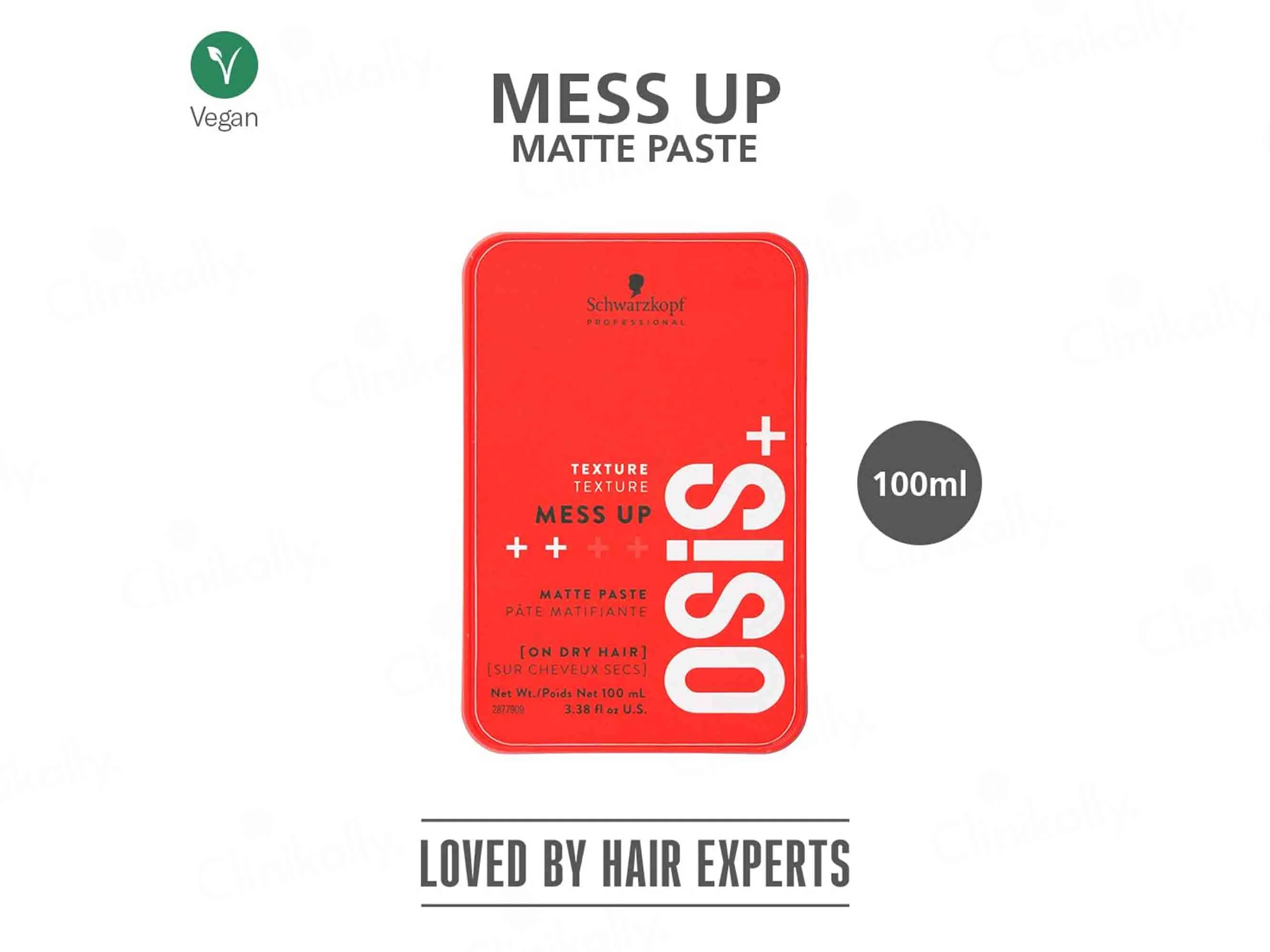 Schwarzkopf Professional OSiS+ Mess Up Matte Hair Styling Paste - Image 2